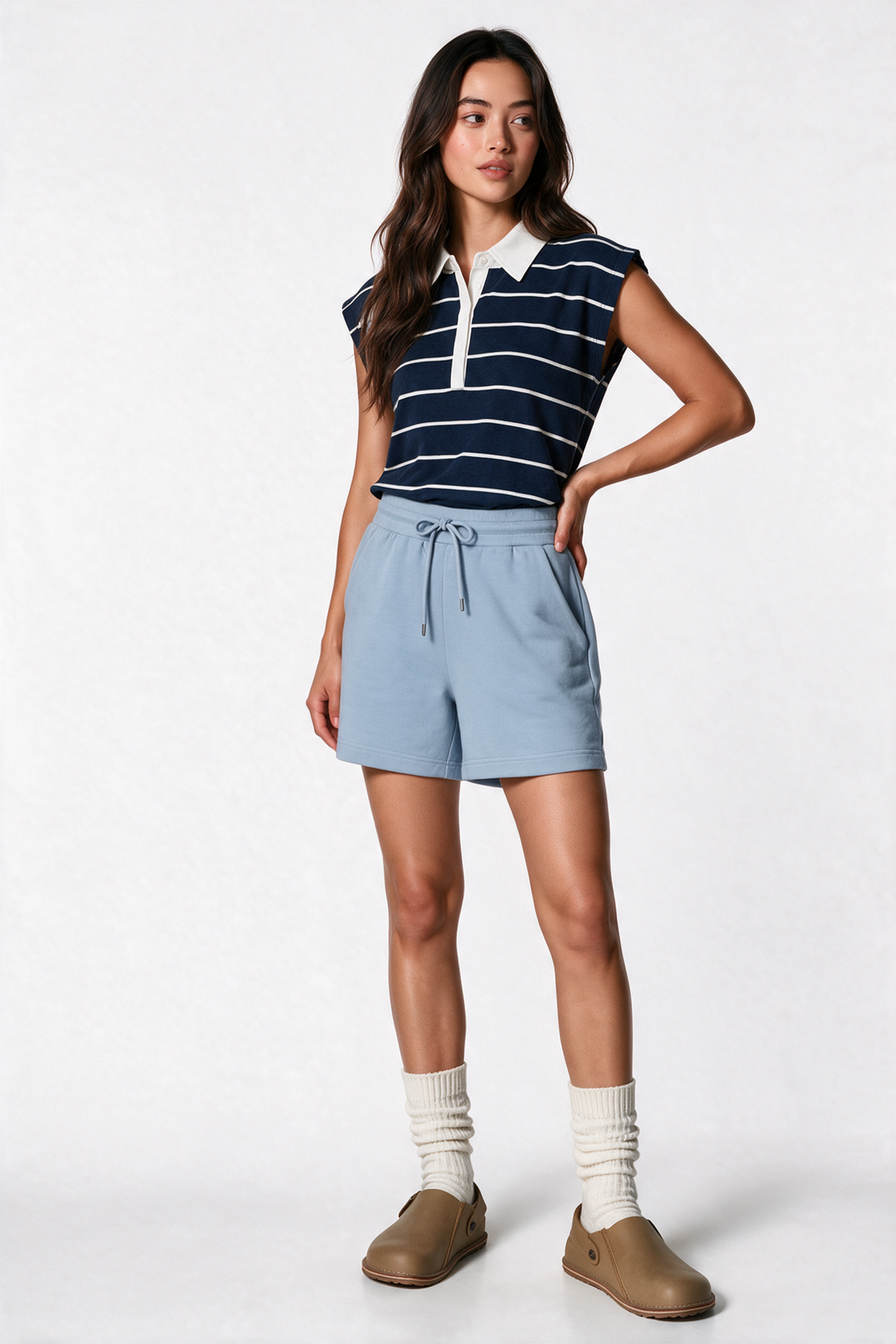 Super Comfortable Shorts in Light Blue