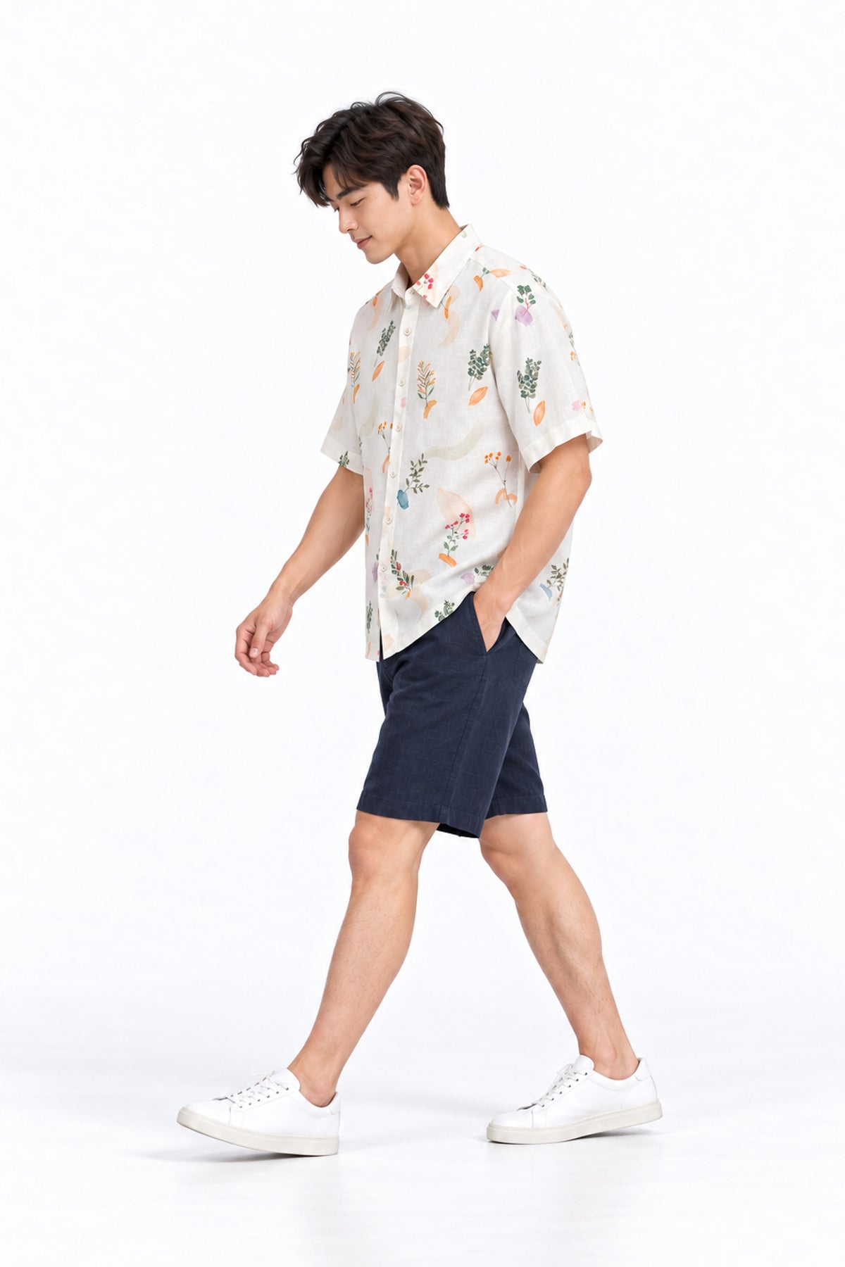 Springtime Splendor Men's Linen Shirt