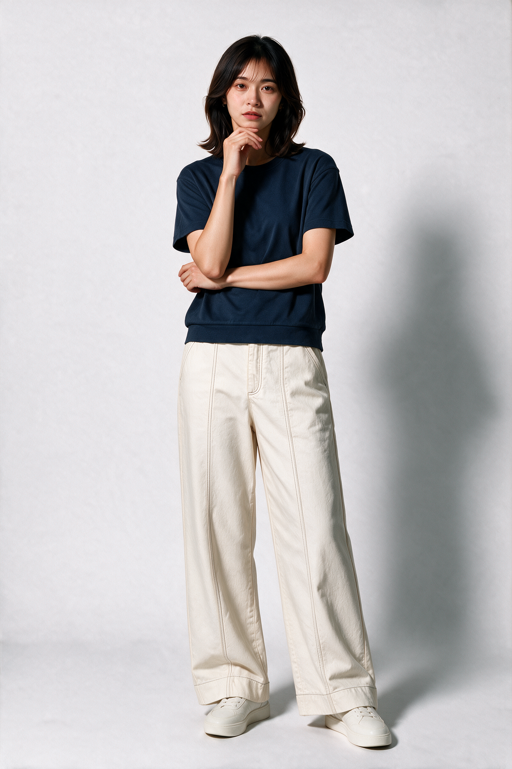 Super Comfortable Boxy Top in Mid Blue