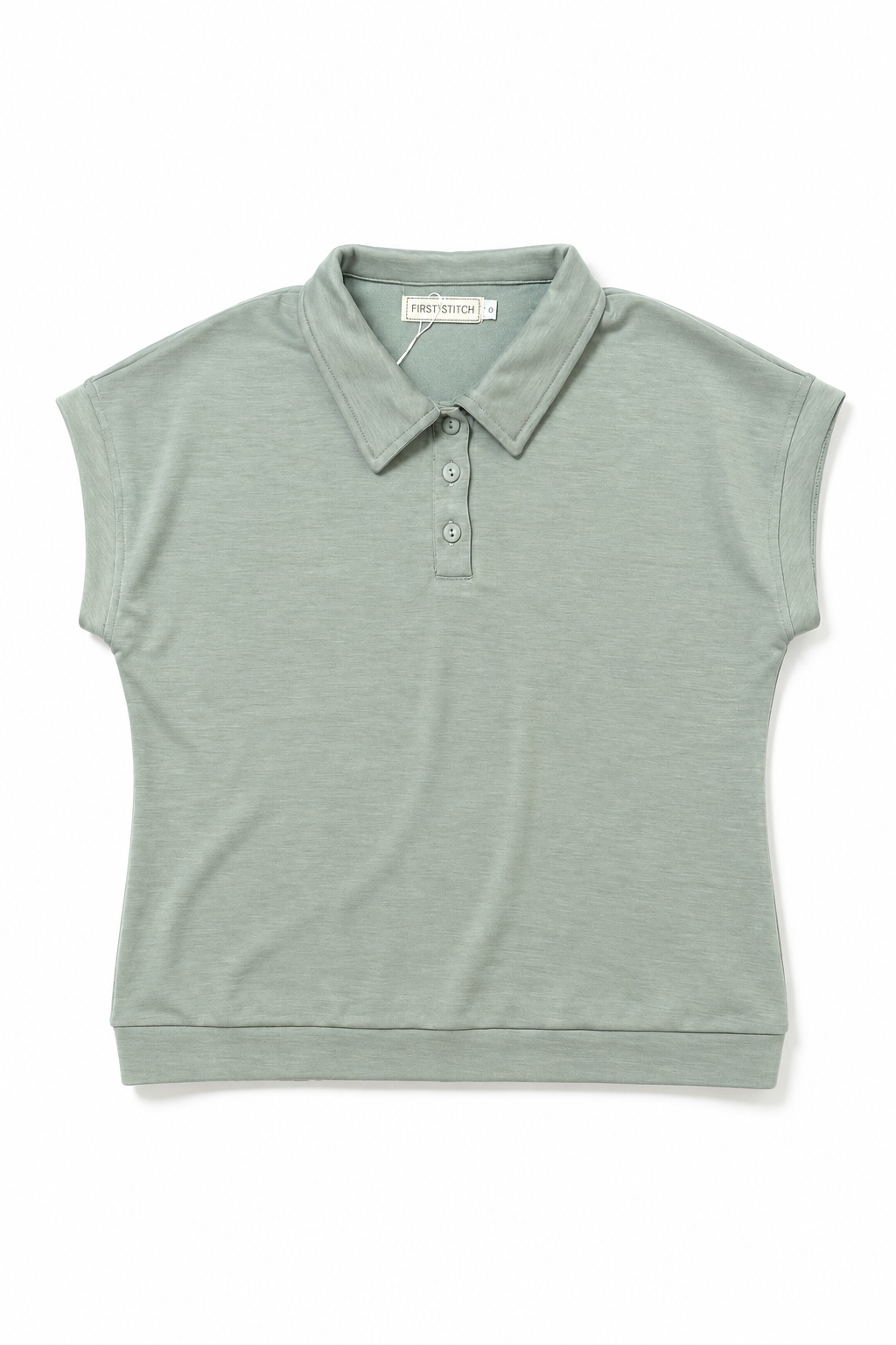 Super Comfortable Polo Tee in Light Green