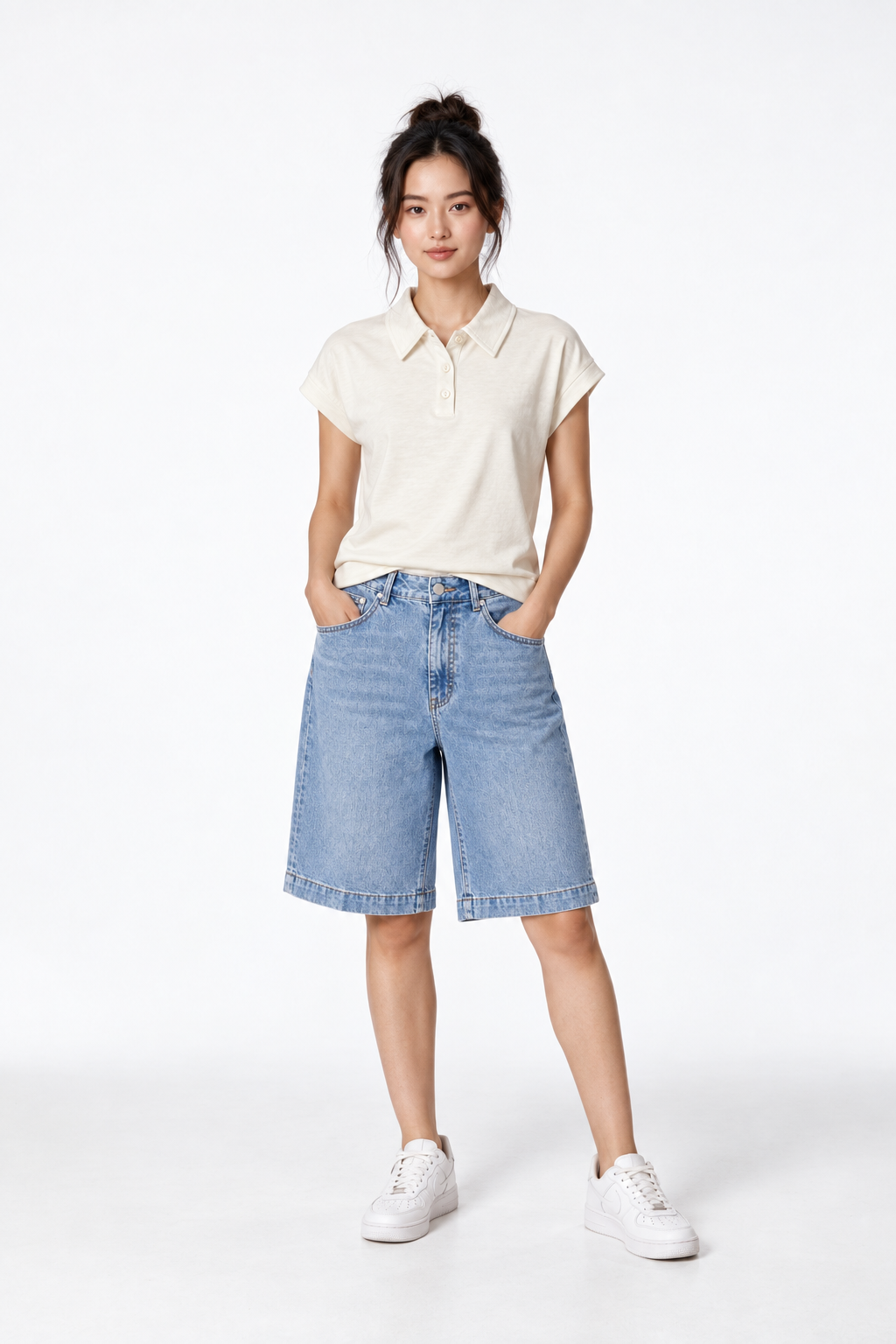 Super Comfortable Polo Tee in White