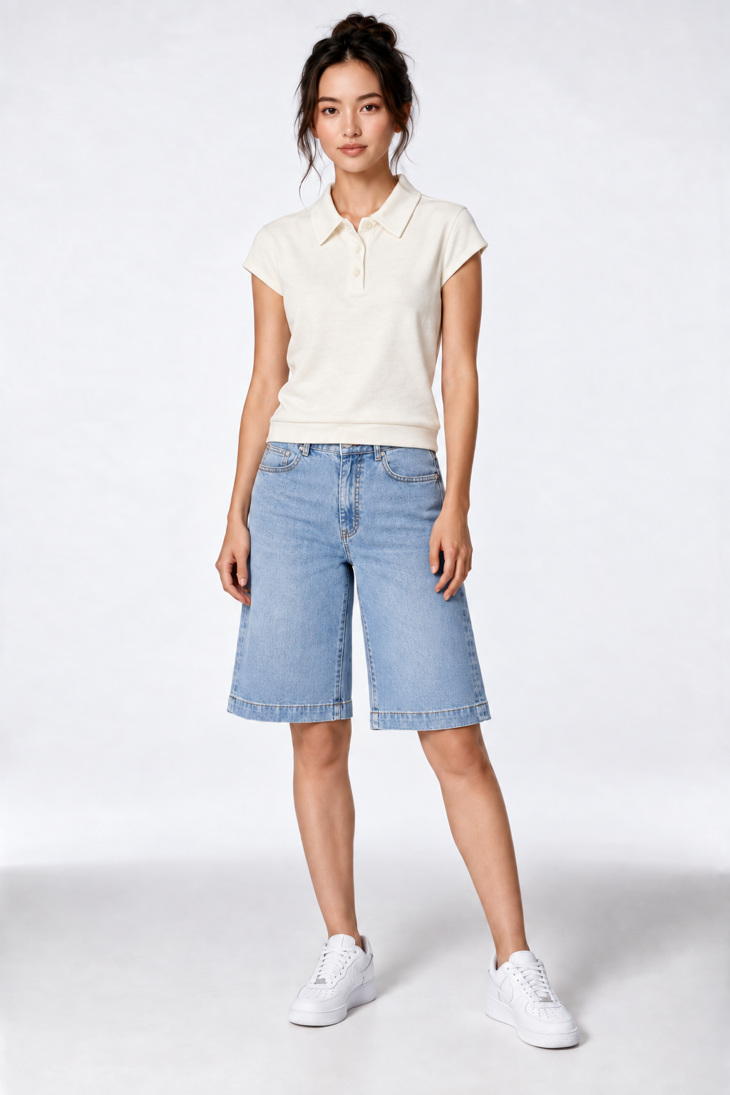Super Comfortable Polo Tee in White