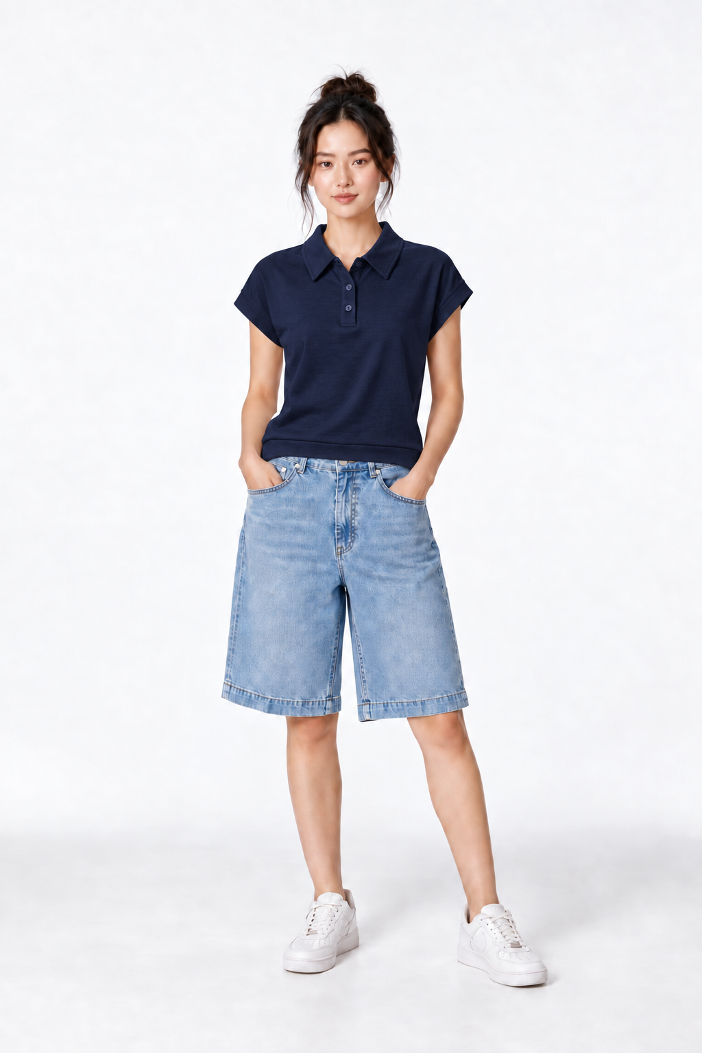 Super Comfortable Polo Tee in Navy