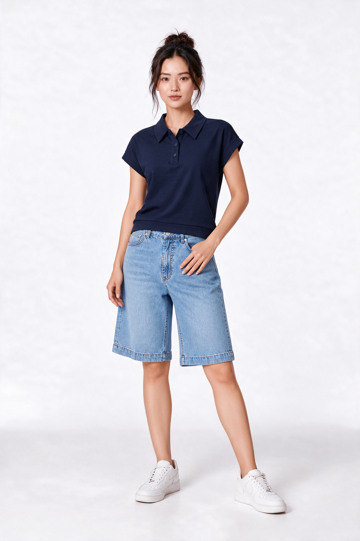 Super Comfortable Polo Tee in Navy