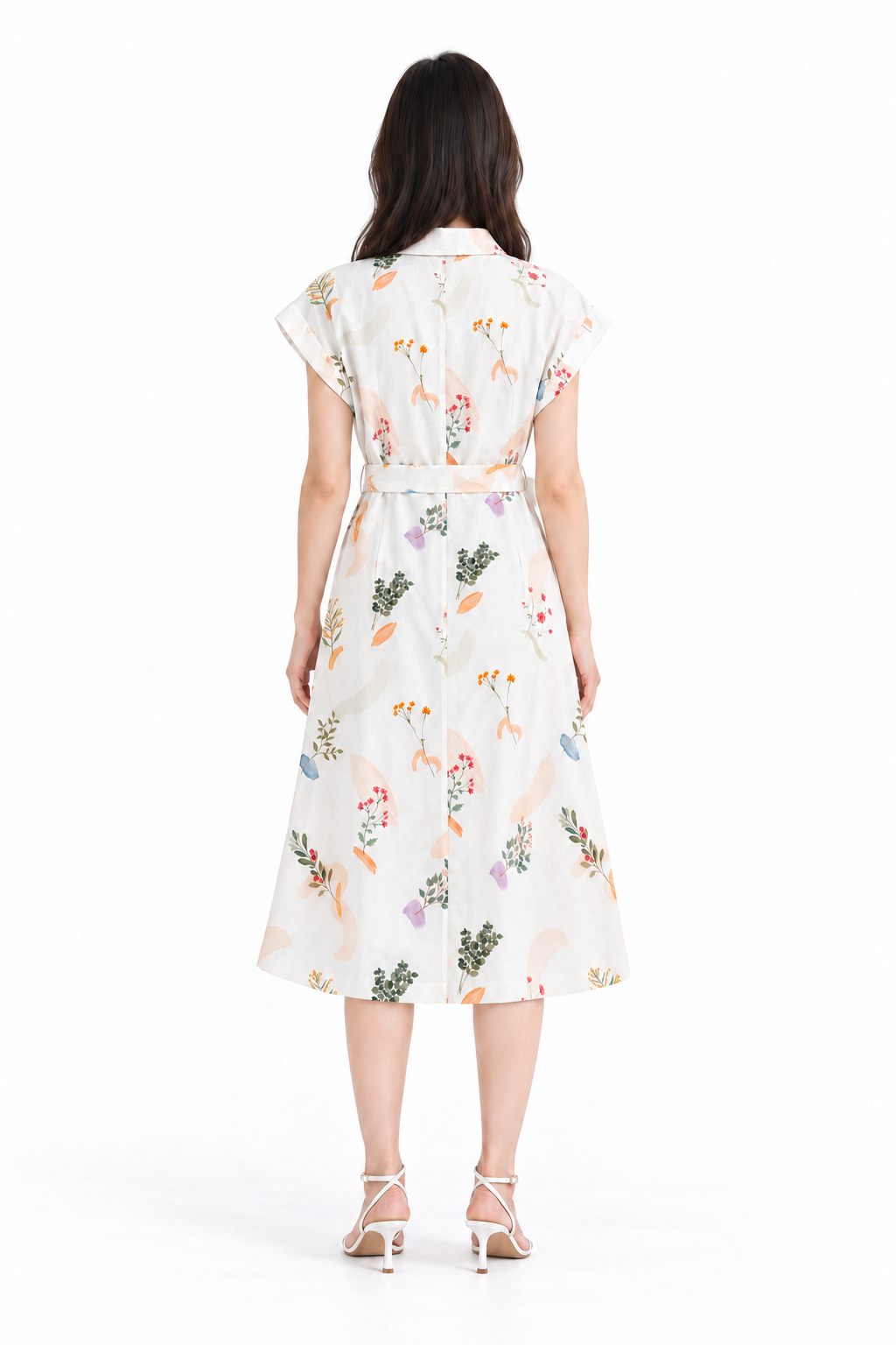 Springtime Splendor Linen Shirt Dress