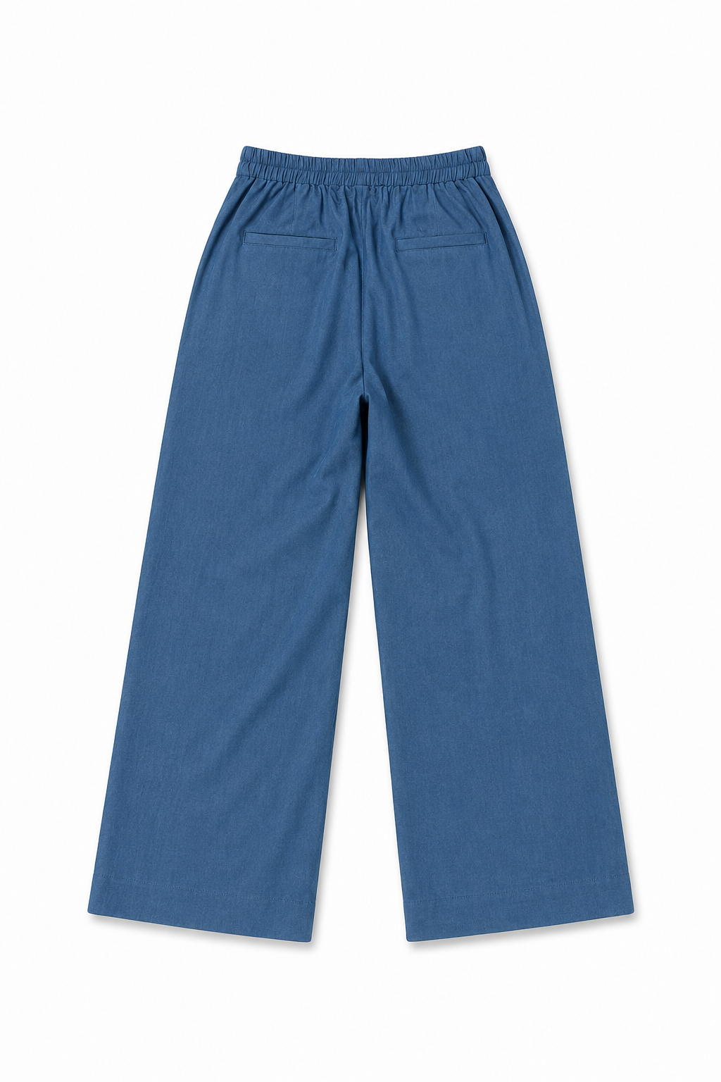 Tencel Denim Long Pants in Mid Wash