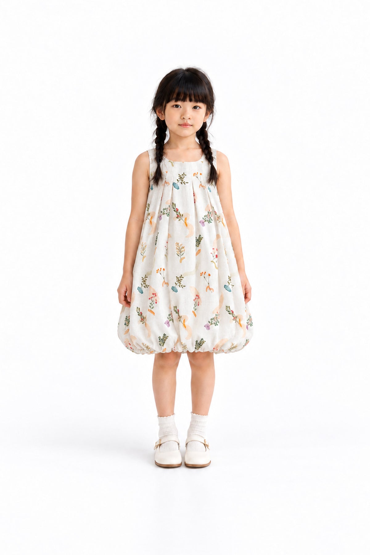 Springtime Splendor Kid's Linen Dress