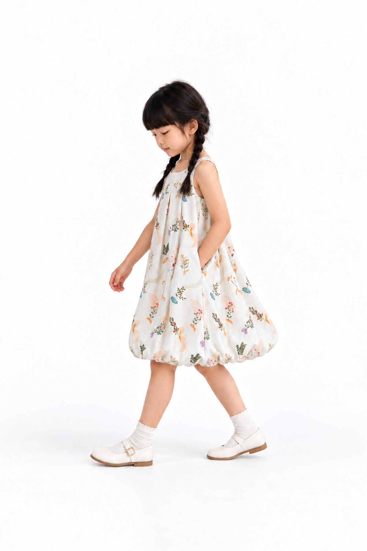 Springtime Splendor Kid's Linen Dress