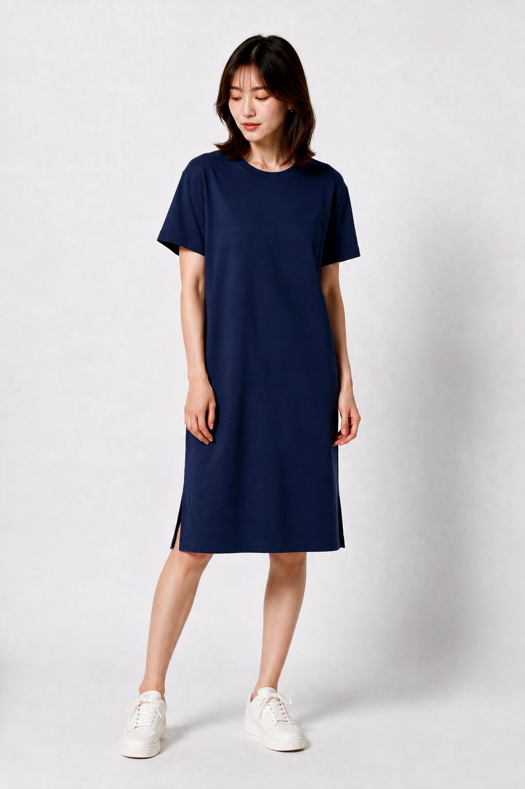 Super Comfortable T-Shirt Dress in Navy