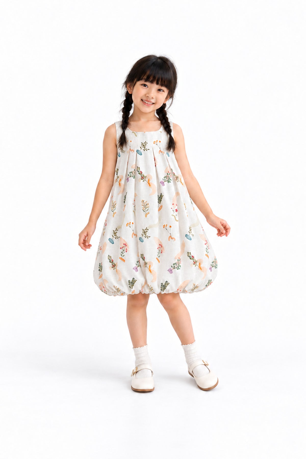 Springtime Splendor Kid's Linen Dress