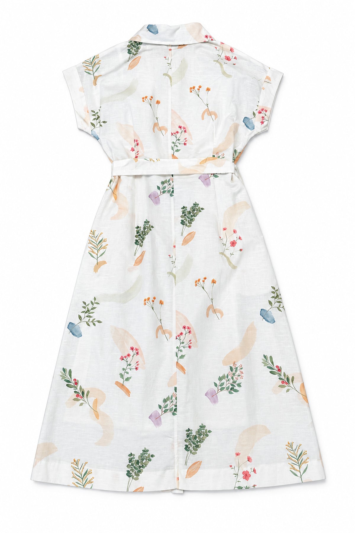 Springtime Splendor Linen Shirt Dress