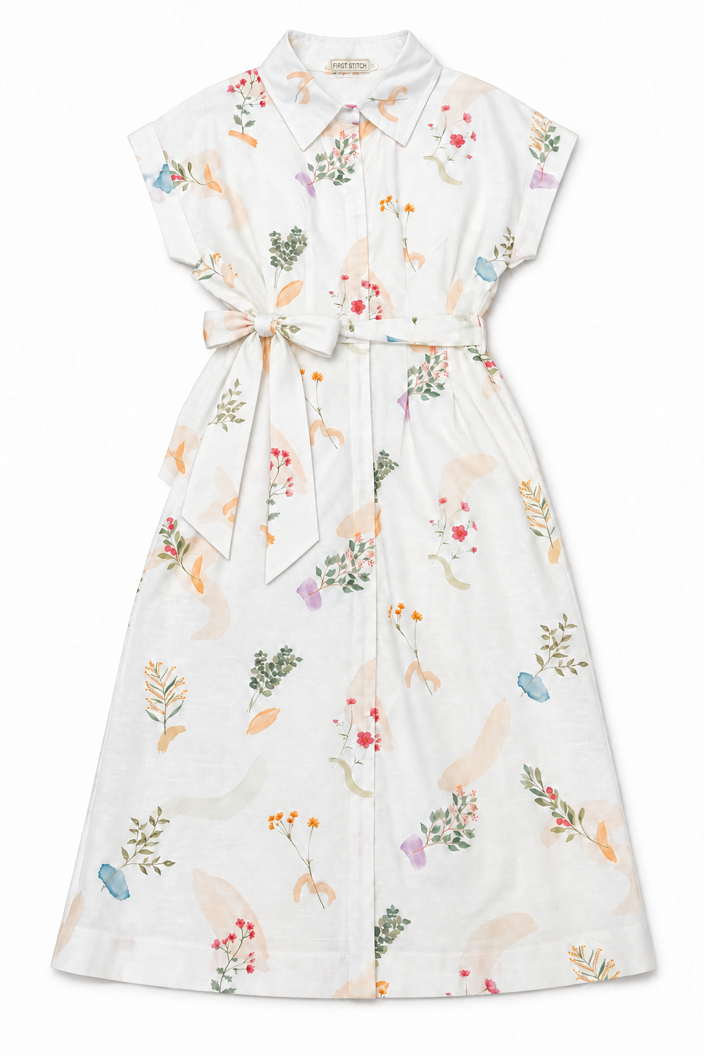 Springtime Splendor Linen Shirt Dress