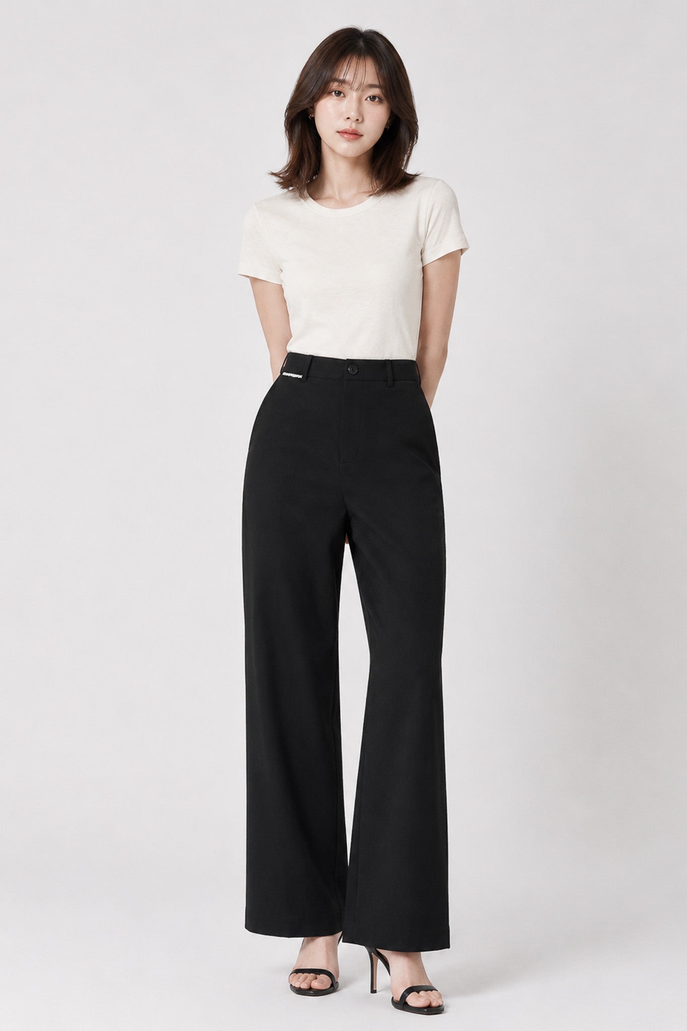 FS Workwear Palazzo Pants in Black
