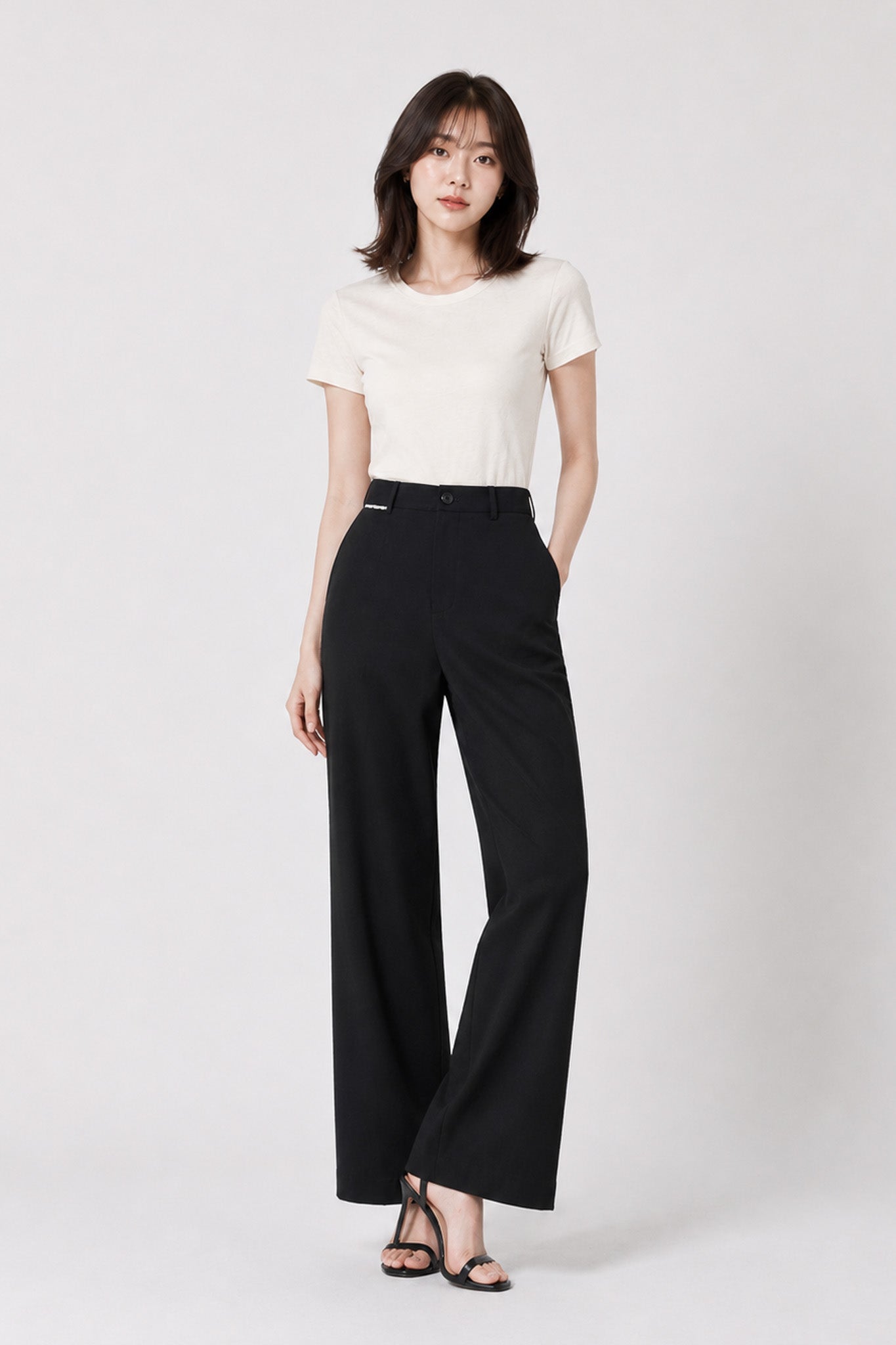 FS Workwear Palazzo Pants in Black