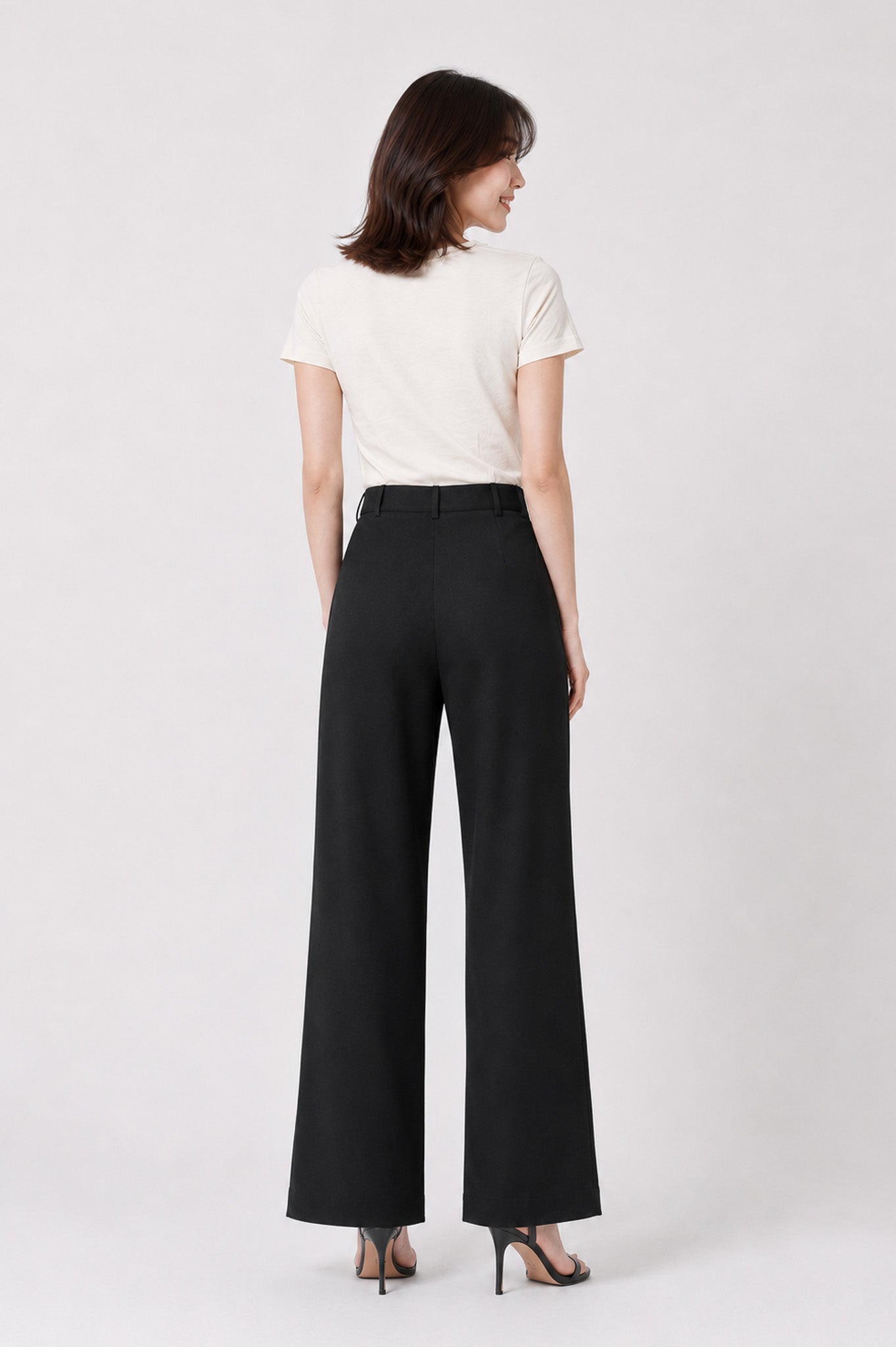 FS Workwear Palazzo Pants in Black