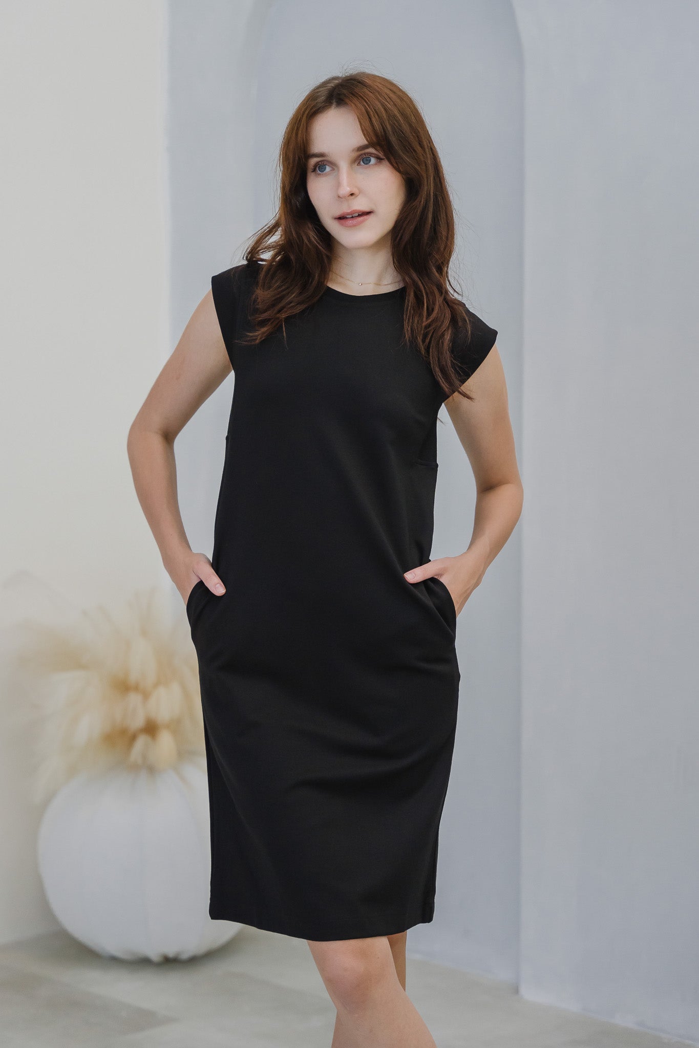 Tessa Jersey Dress in Black