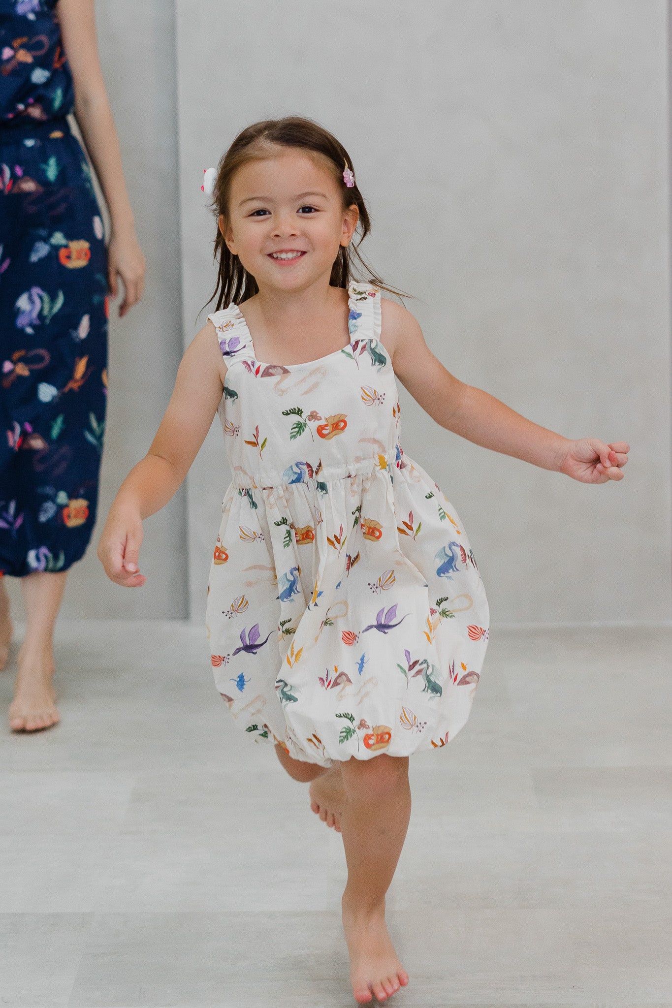 Legend Has It Kid's Bubble Hem Dress in Earth