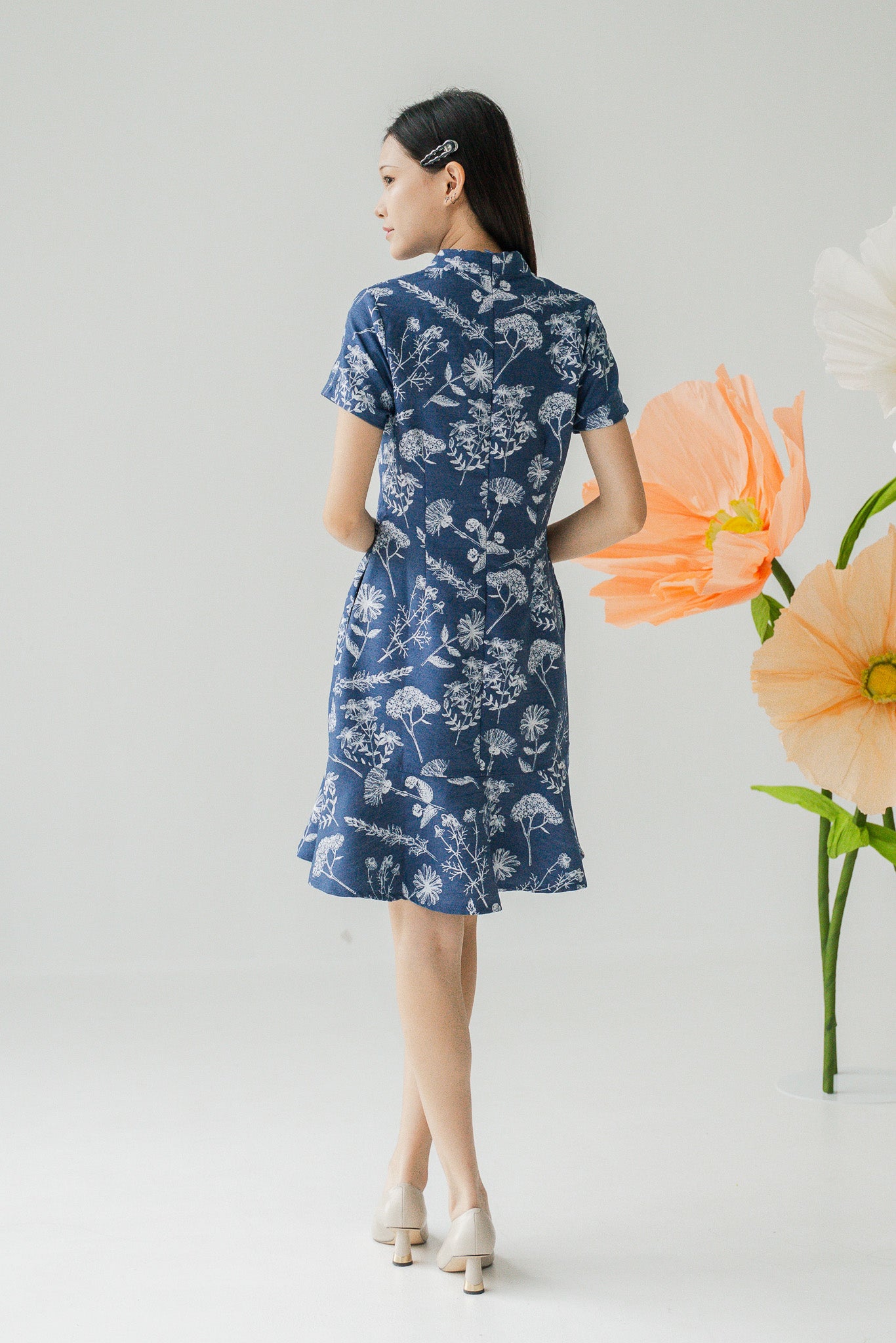Spring Radiance Mandarin Mermaid Dress
