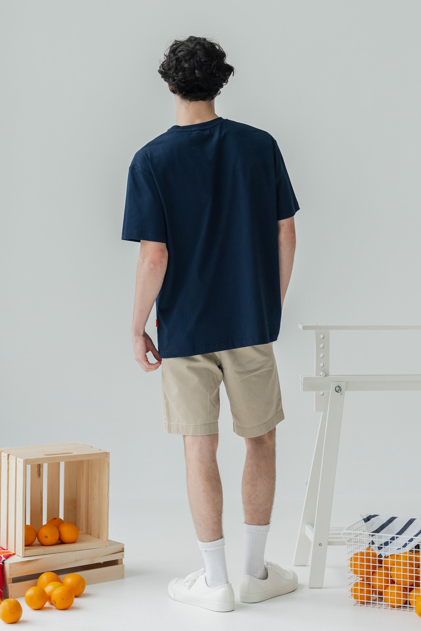 Lucky Lion Men's Tee in Navy