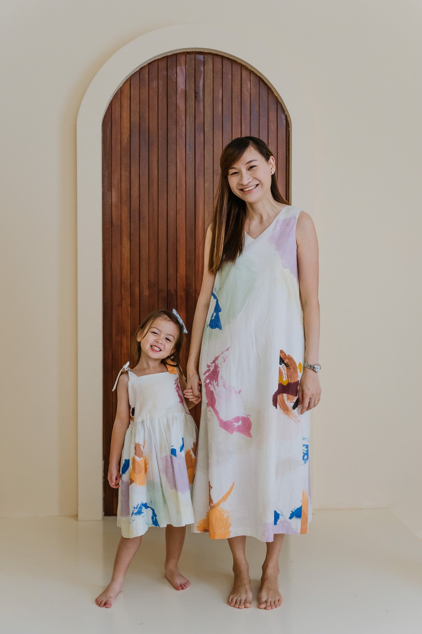 Life On A Canvas II Linen Maxi Dress in Radiance