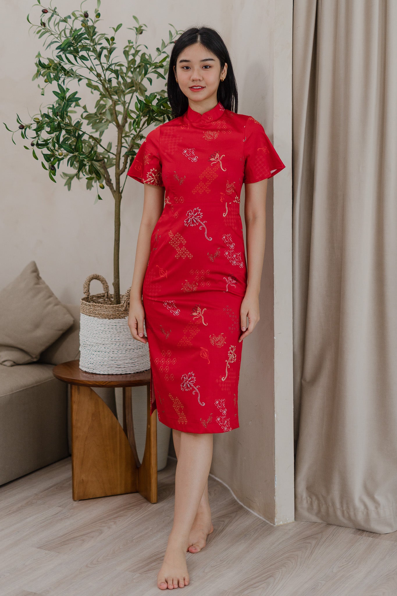 In Perfect Harmony Cheongsam Dress in Yin
