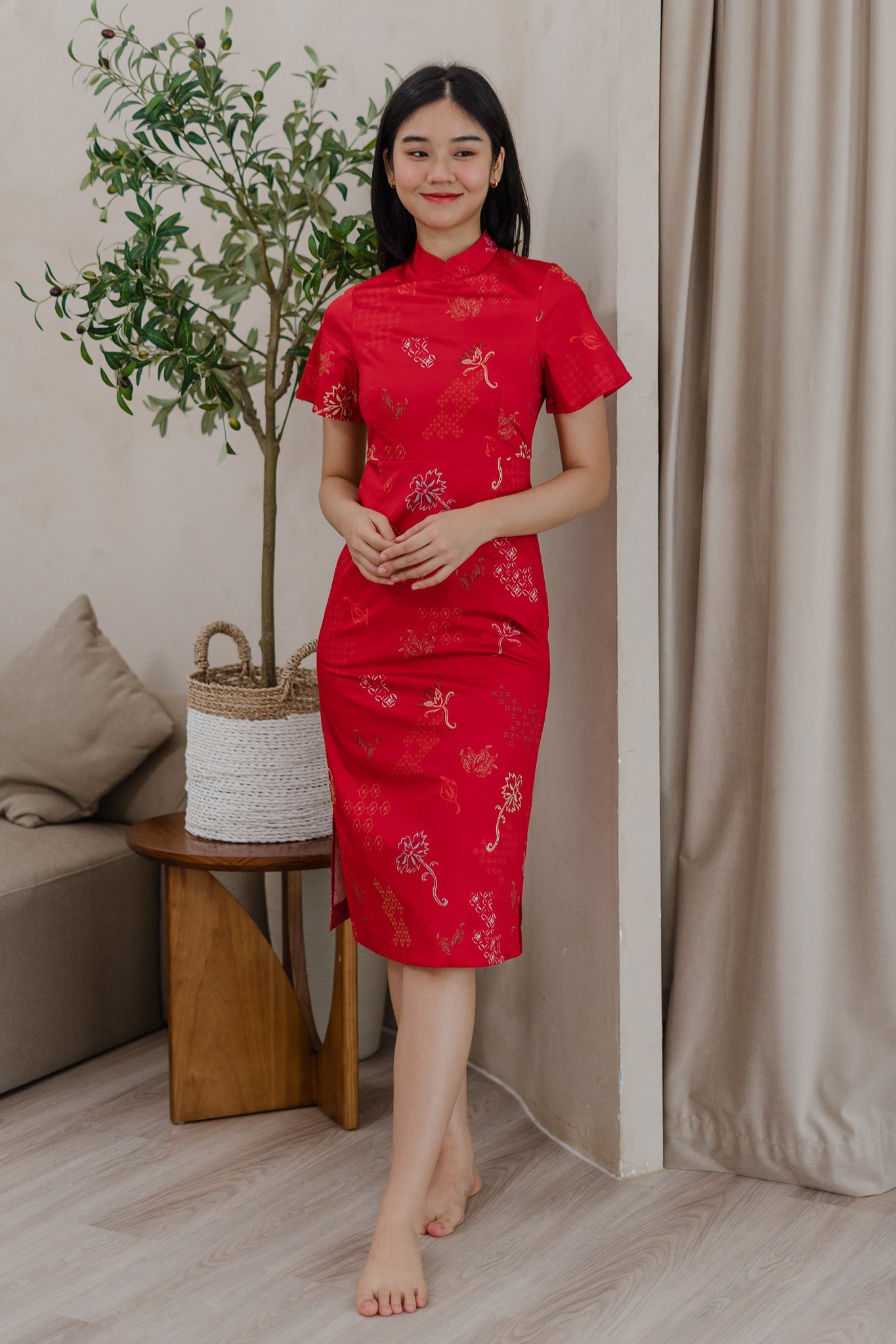 In Perfect Harmony Cheongsam Dress in Yin