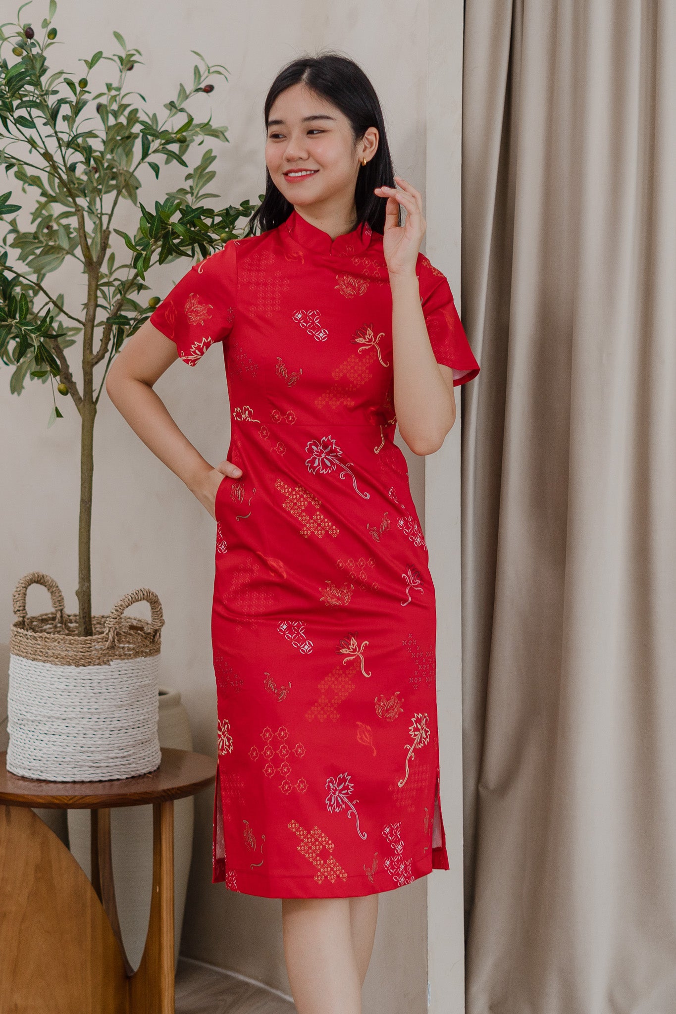 In Perfect Harmony Cheongsam Dress in Yin