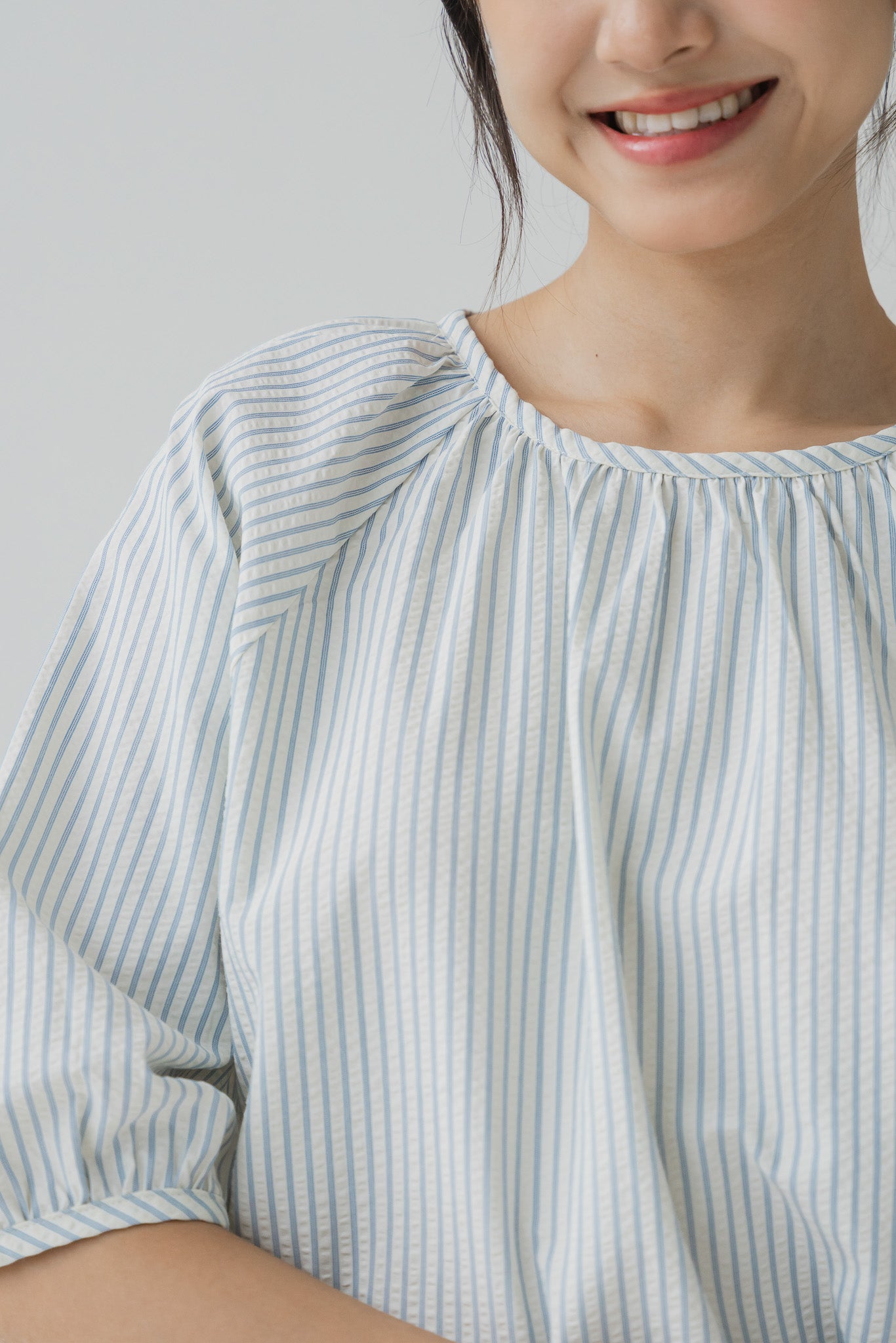 Lilo Striped Blouse in Blue