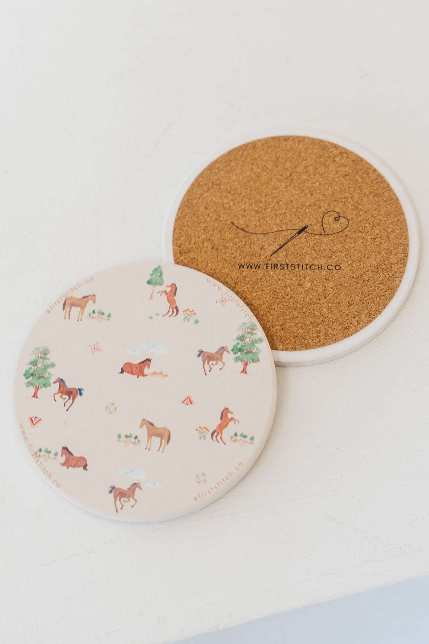 Fields of Gold Ceramic Coaster