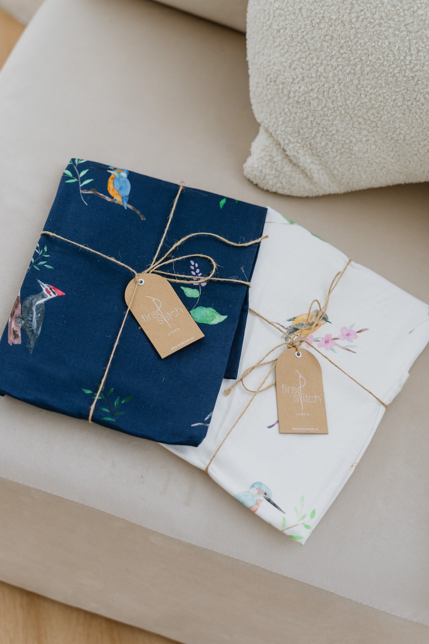 Birds Of Paradise Linen Tea Towel (Gift with Purchase)