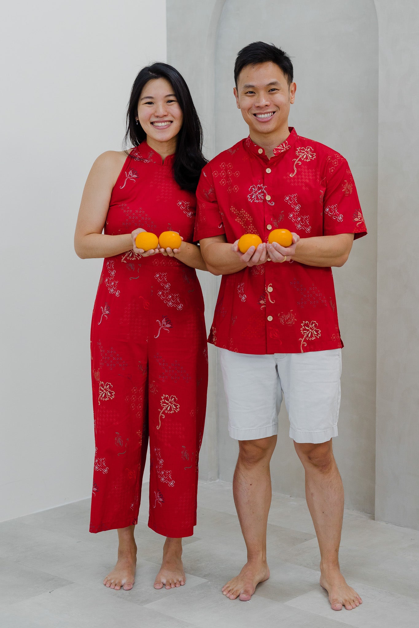 In Perfect Harmony Mandarin Collar Men's Shirt in Yin