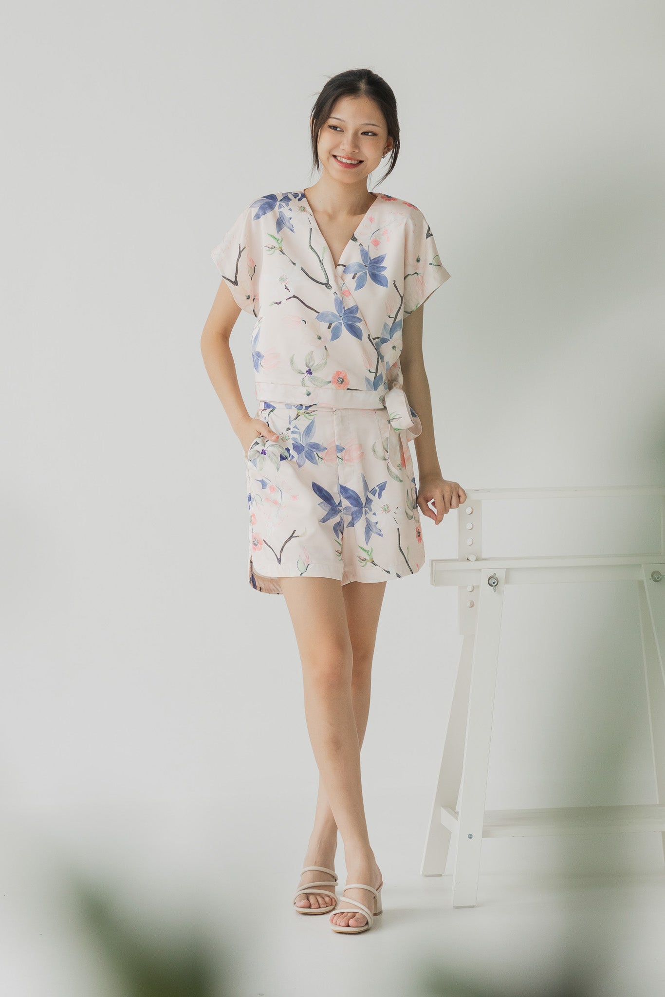 Yumi Floral Print Shorts