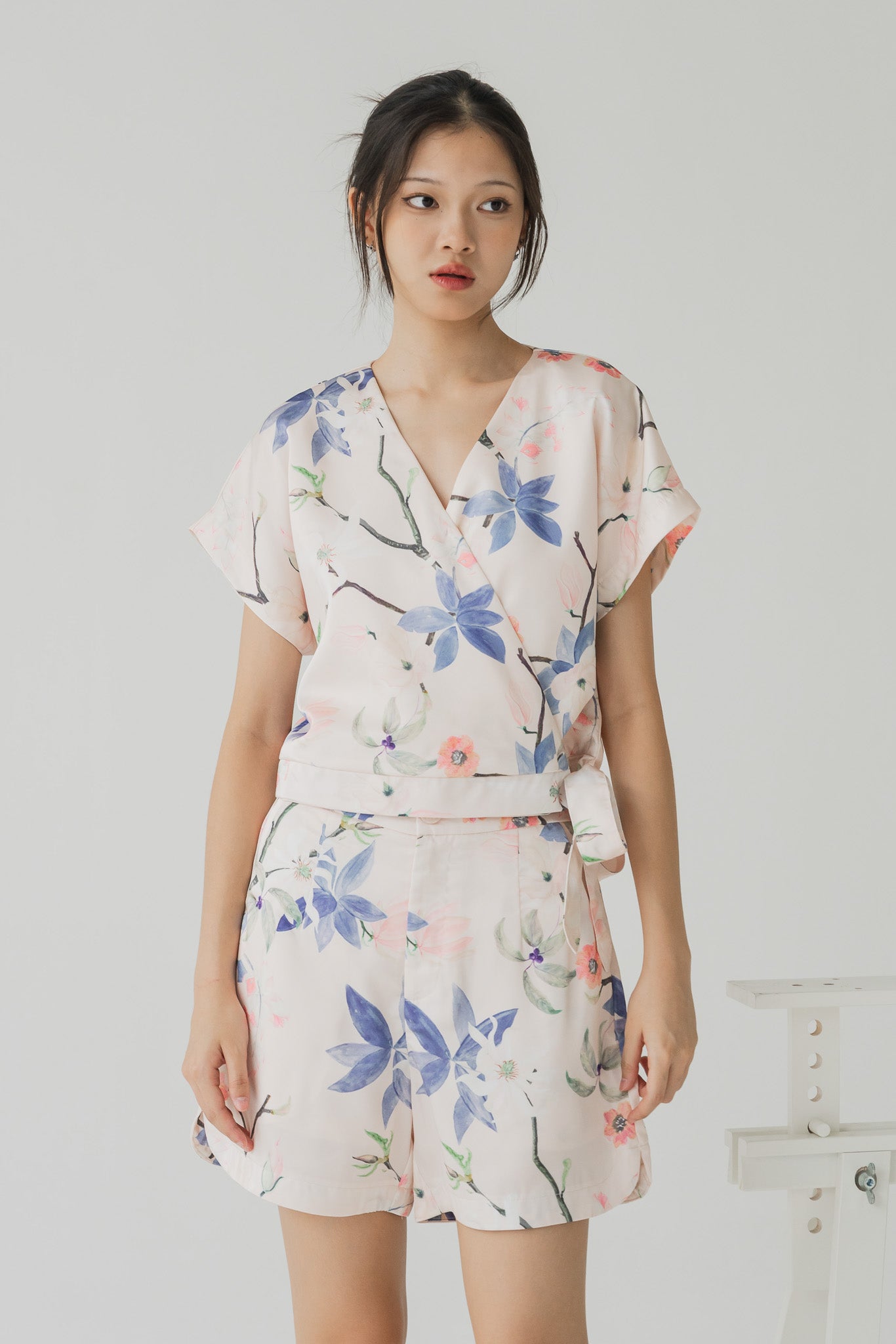 Yumi Floral Print Shorts