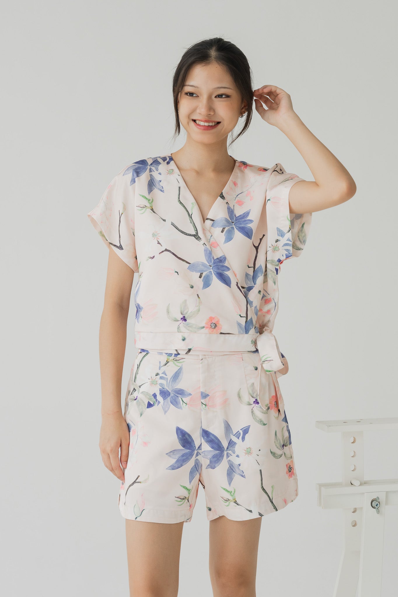 Yumi Floral Print Shorts