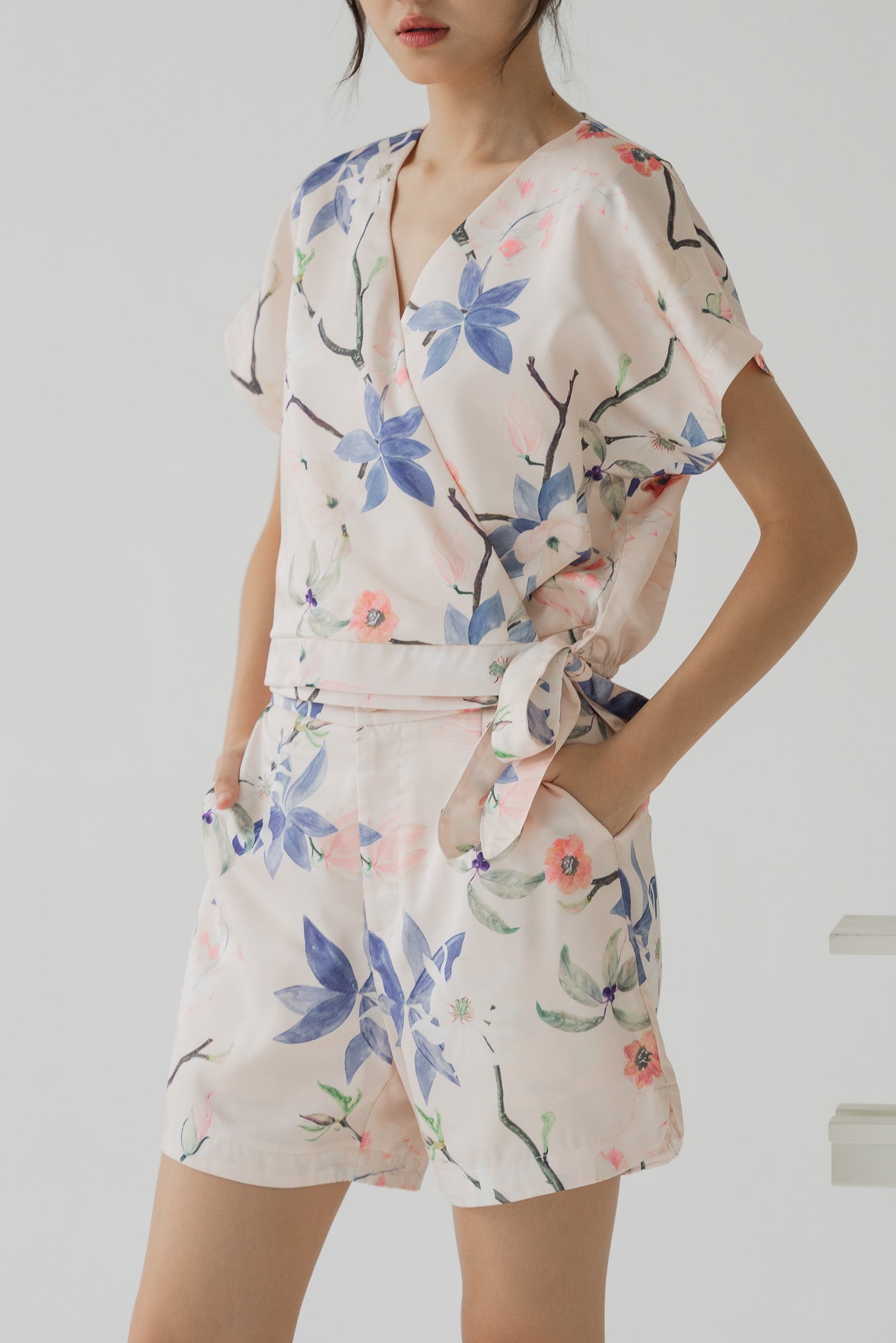 Yumi Floral Print Shorts