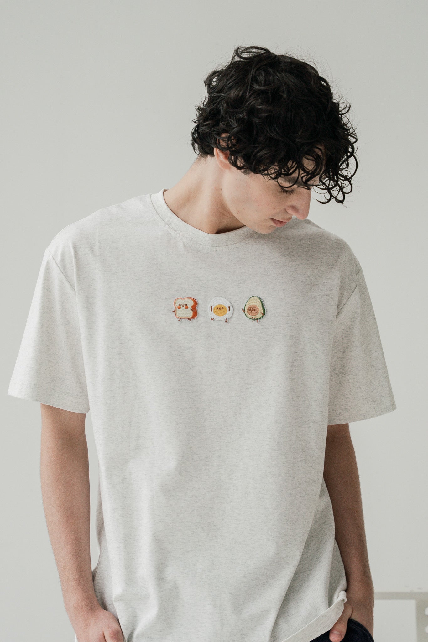 Breakfast Club Men's Tee in Light Gray