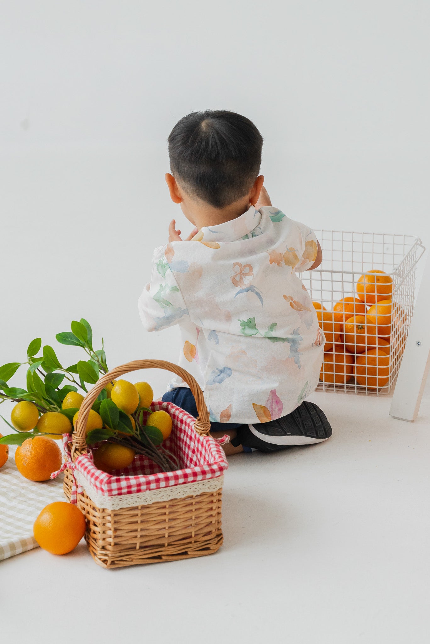 Garden of Eden Kid's Camp Collar Linen Shirt