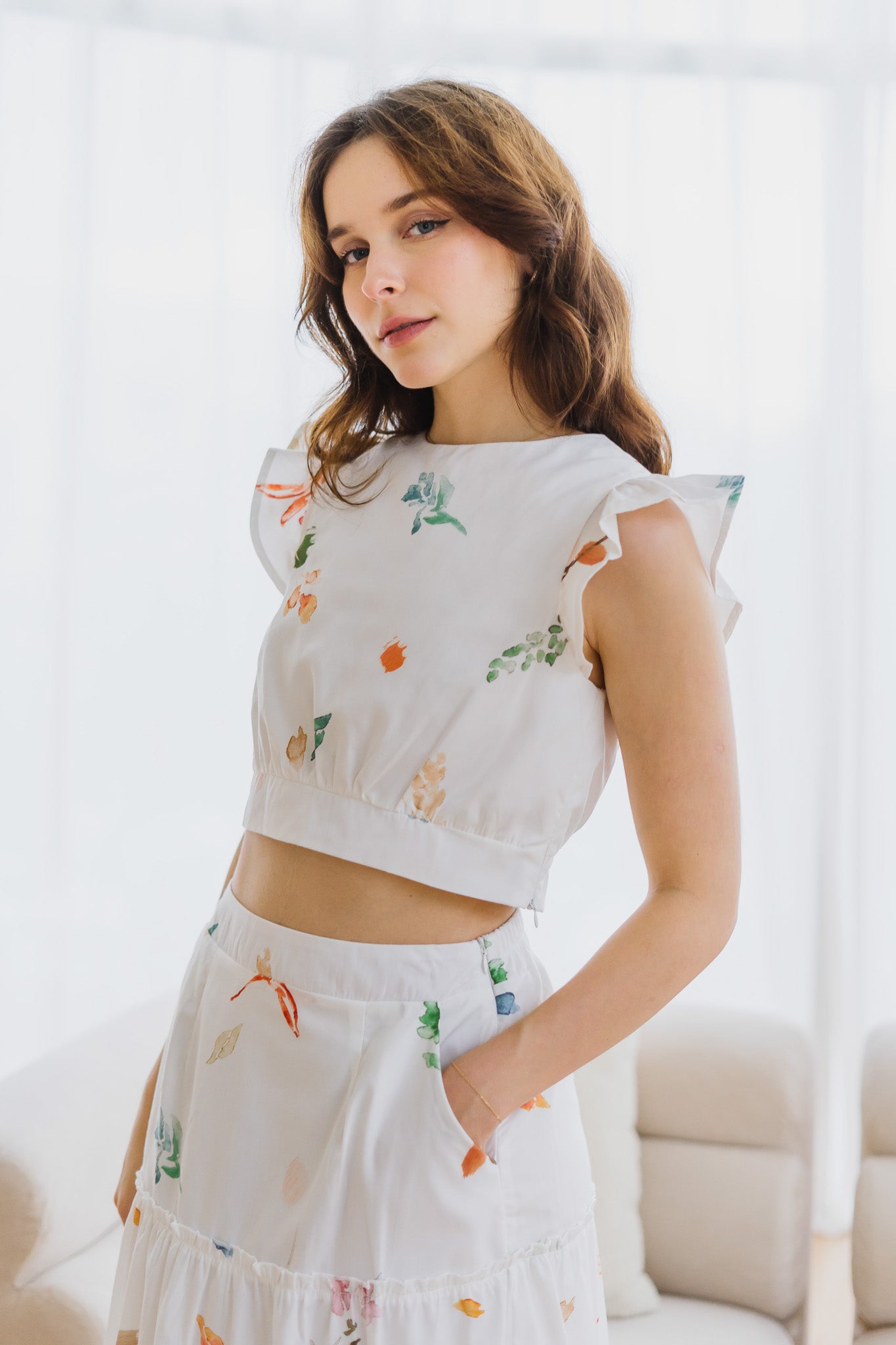 Fall In Love Cropped Top in Glow
