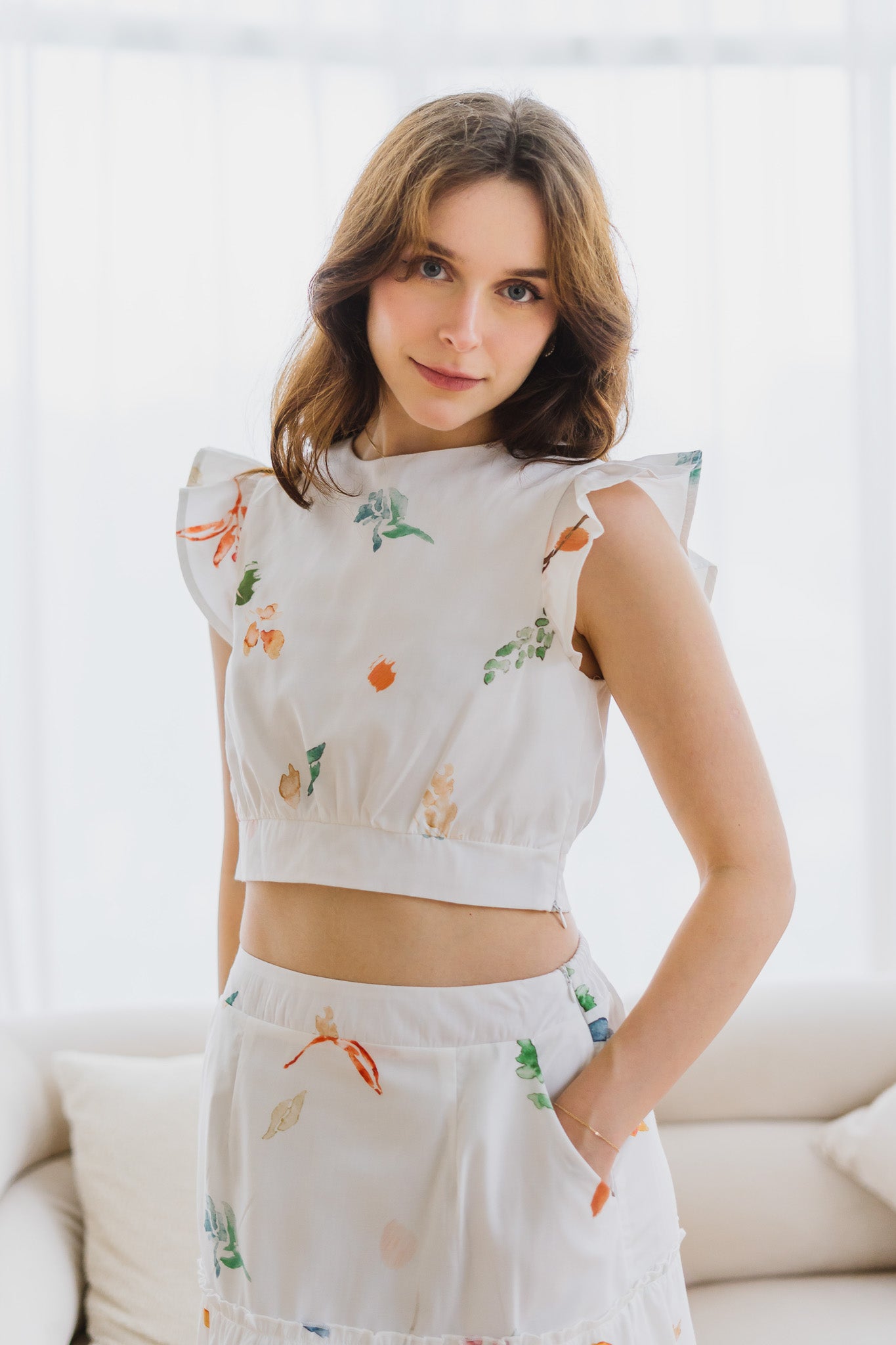 Fall In Love Cropped Top in Glow
