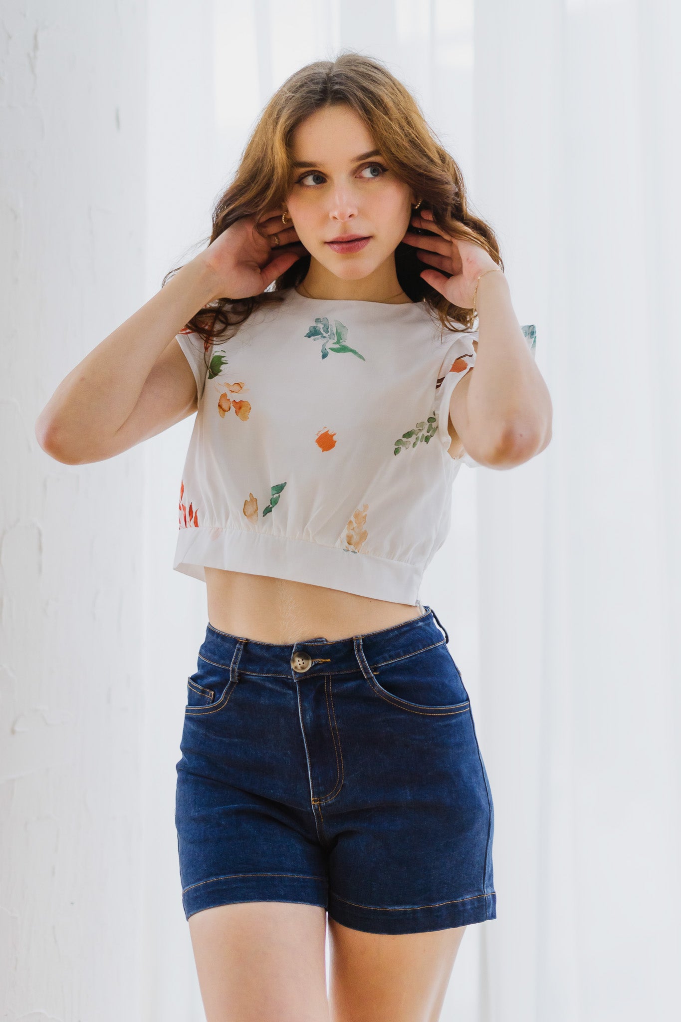 Fall In Love Cropped Top in Glow