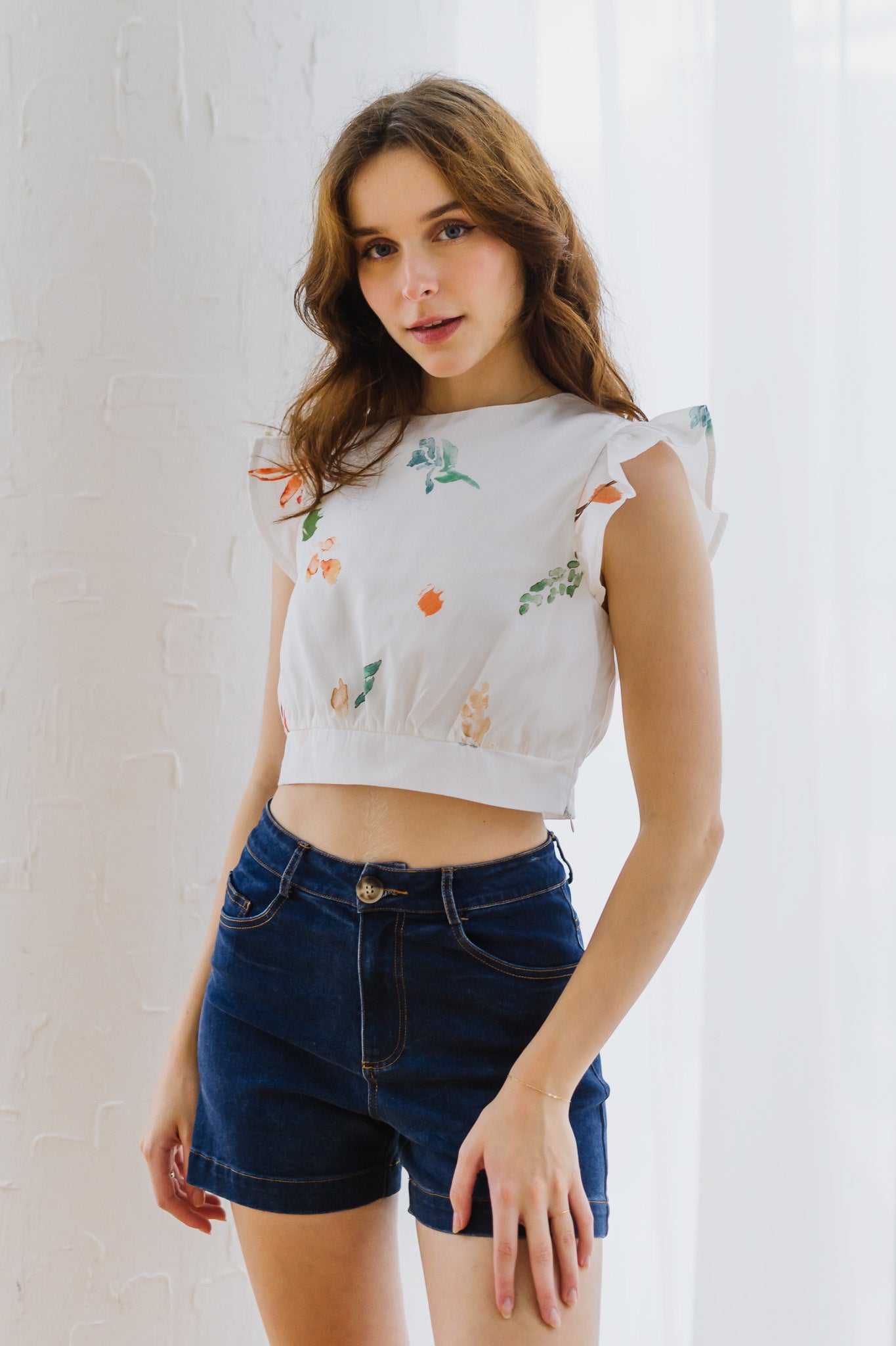 Fall In Love Cropped Top in Glow