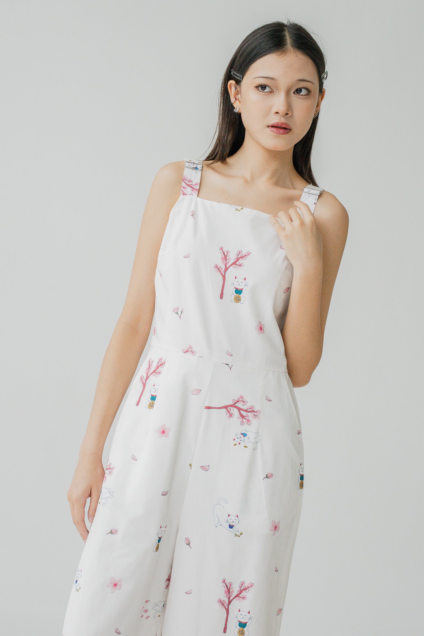 Fortune In Bloom Jumpsuit in Shiro