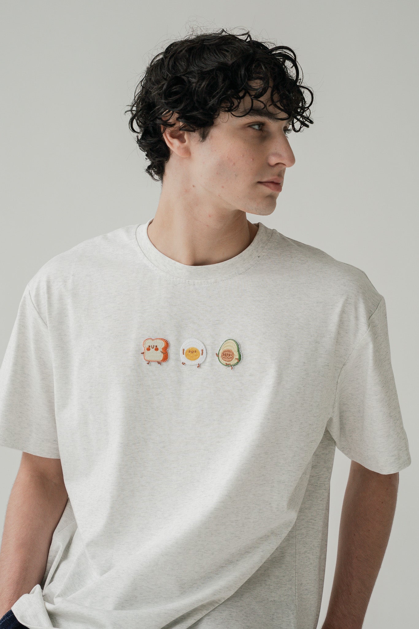 Breakfast Club Men's Tee in Light Gray