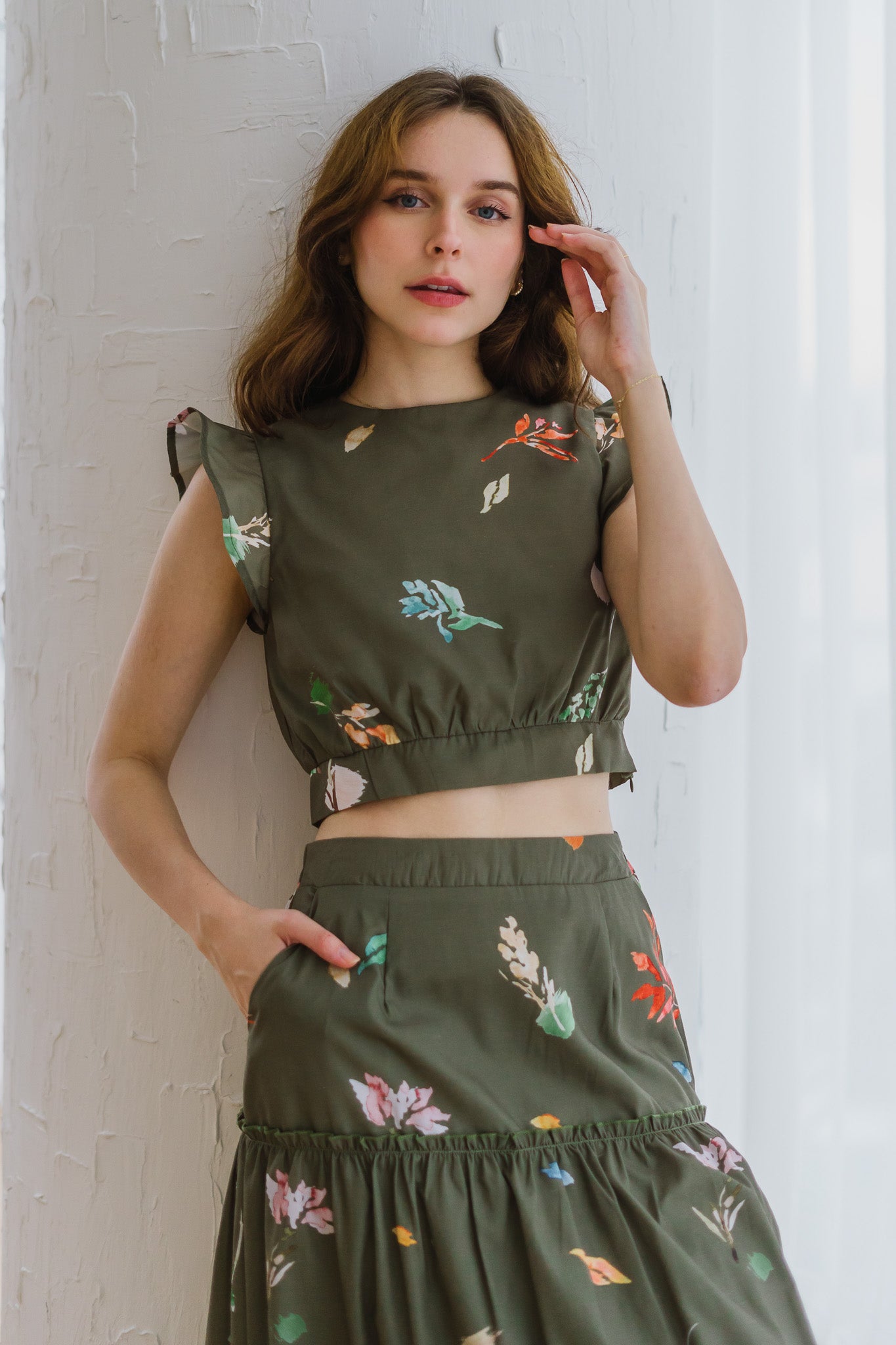 Fall In Love Cropped Top in Rustic