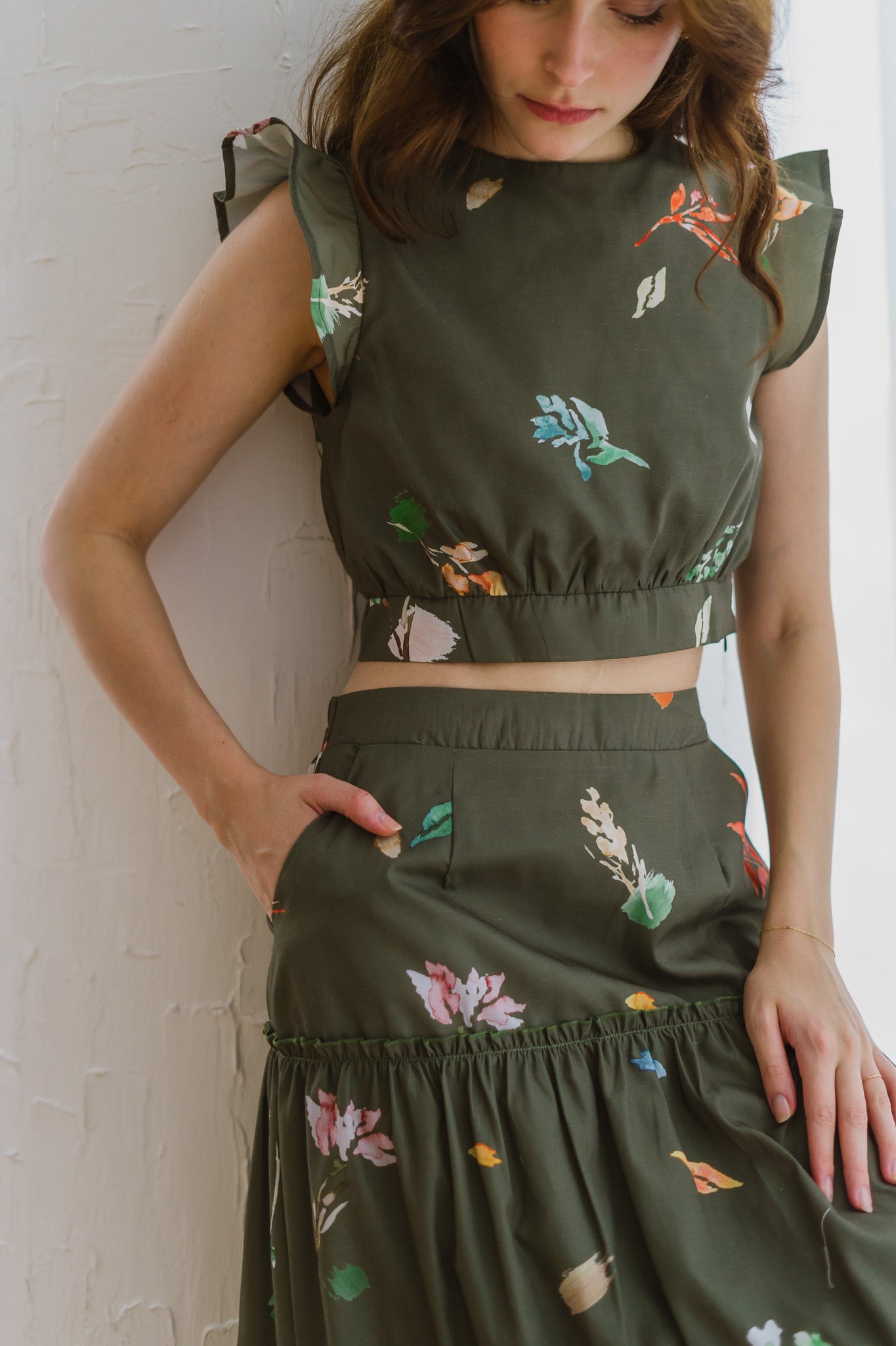 Fall In Love Cropped Top in Rustic