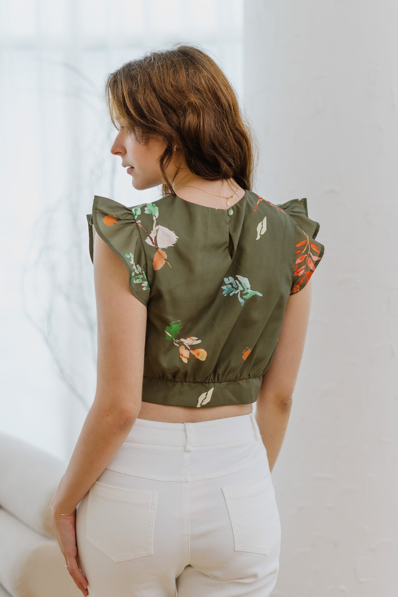 Fall In Love Cropped Top in Rustic
