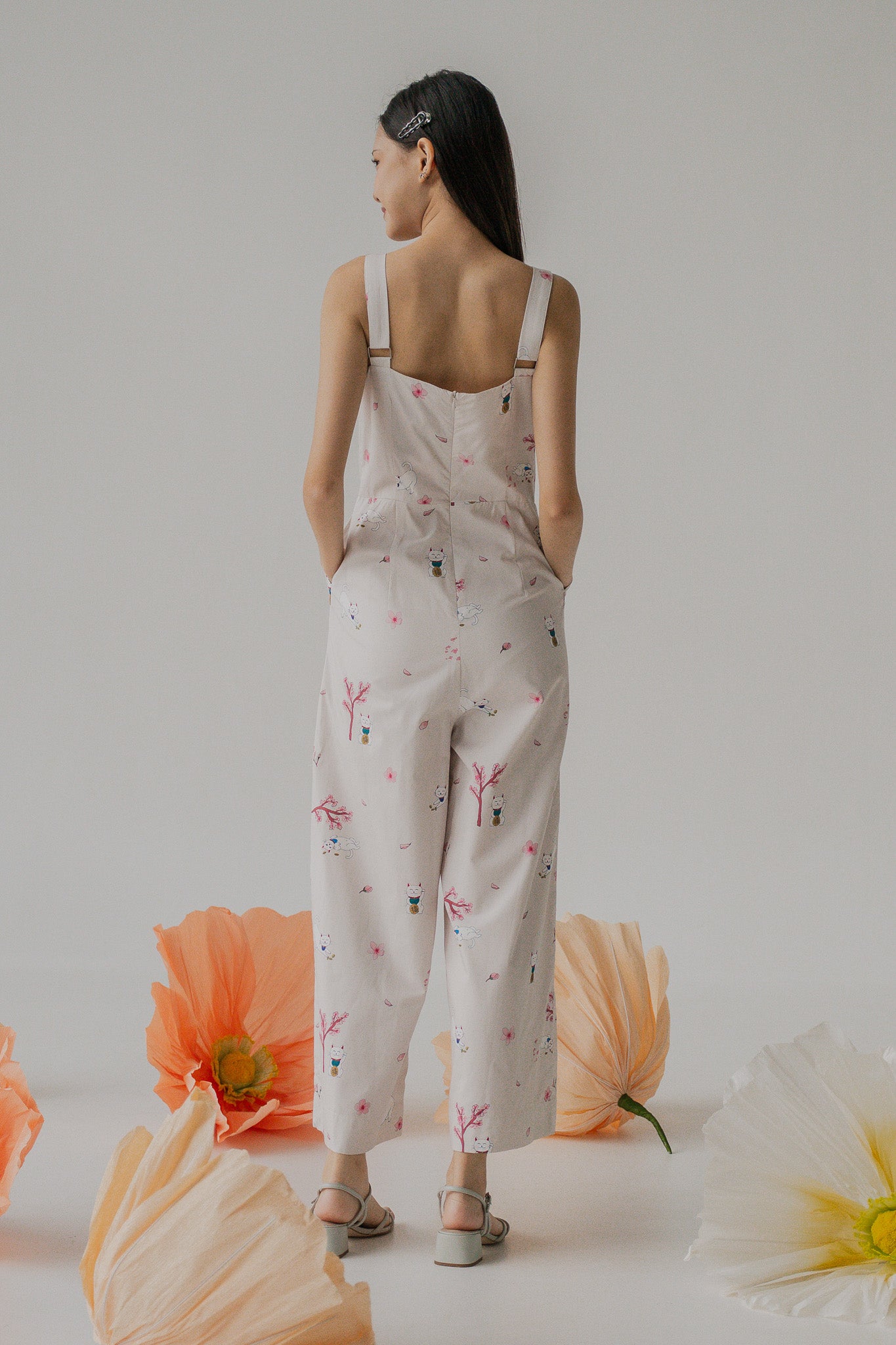 Fortune In Bloom Jumpsuit in Kinako