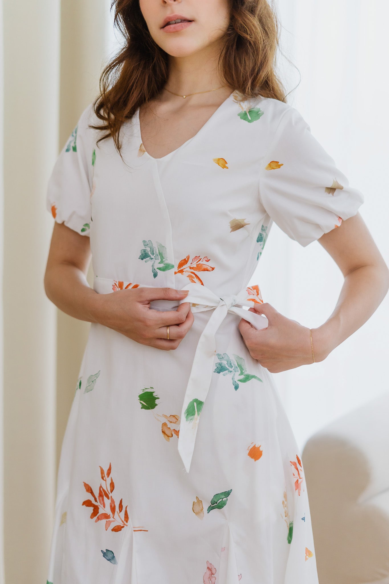 Fall In Love Sleeved Midaxi Dress in Glow