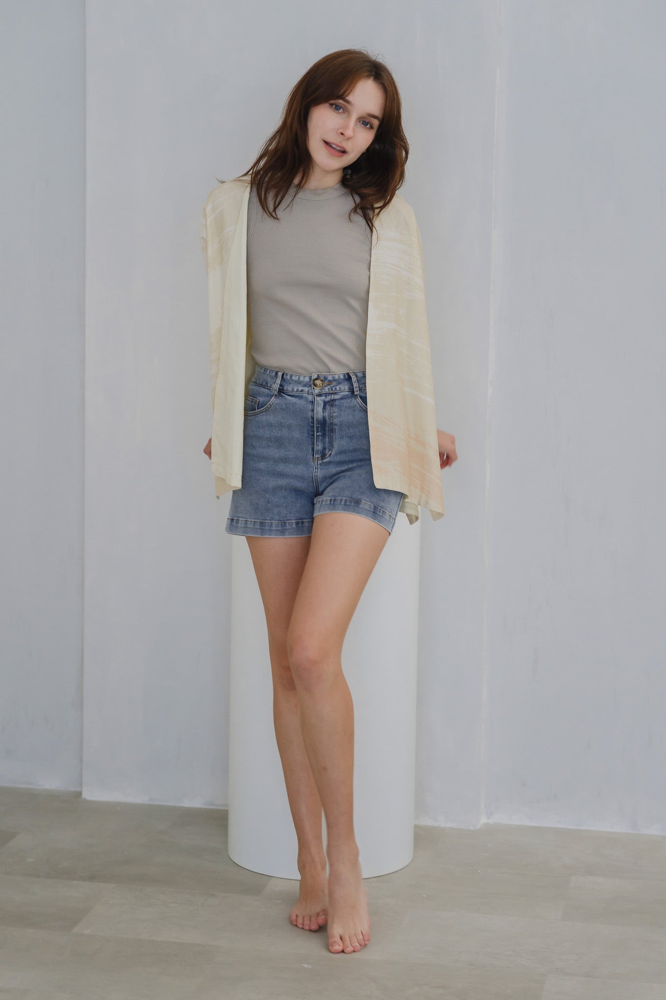 All In Good Time Linen Kimono in Bliss
