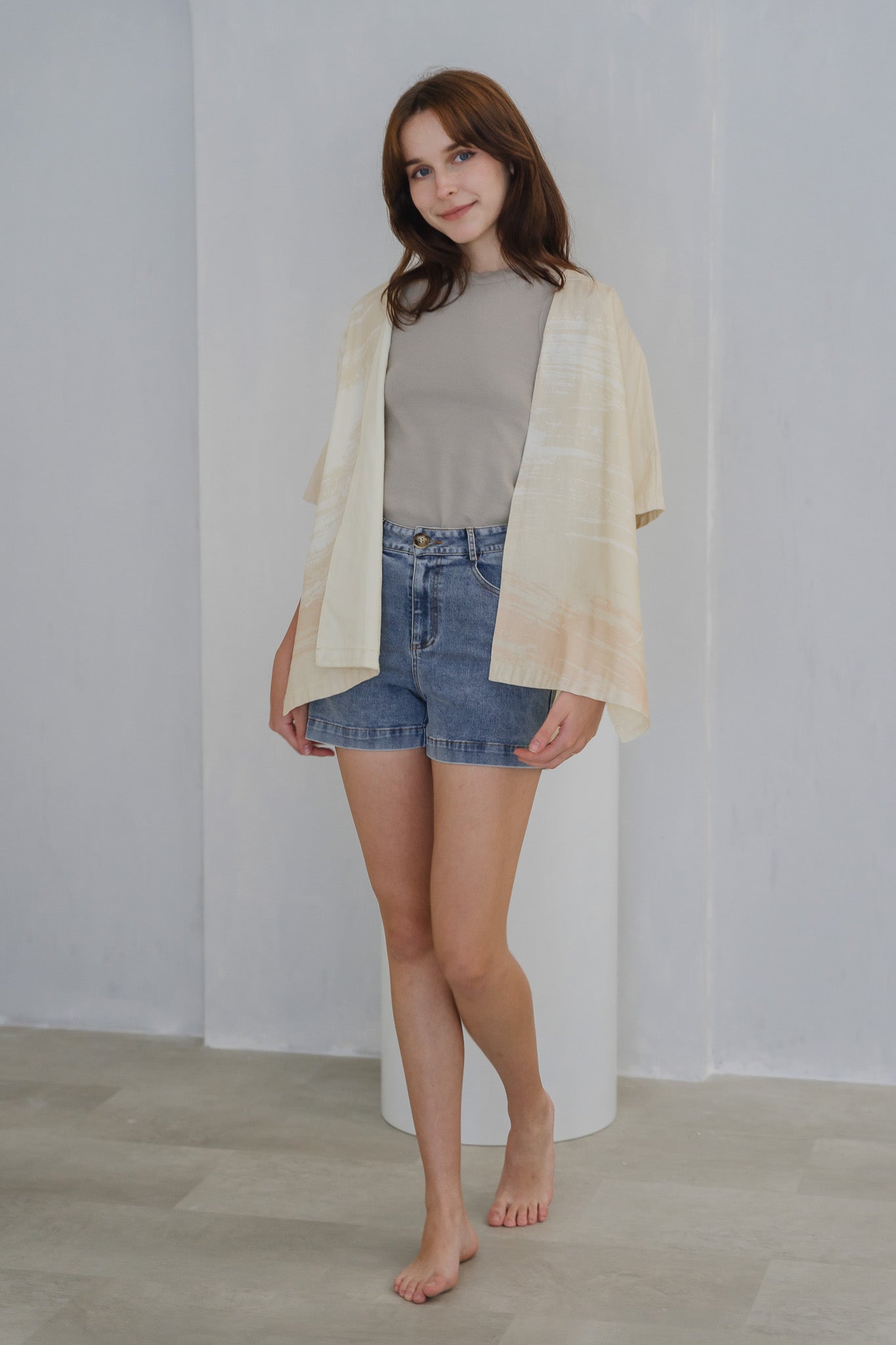 All In Good Time Linen Kimono in Bliss